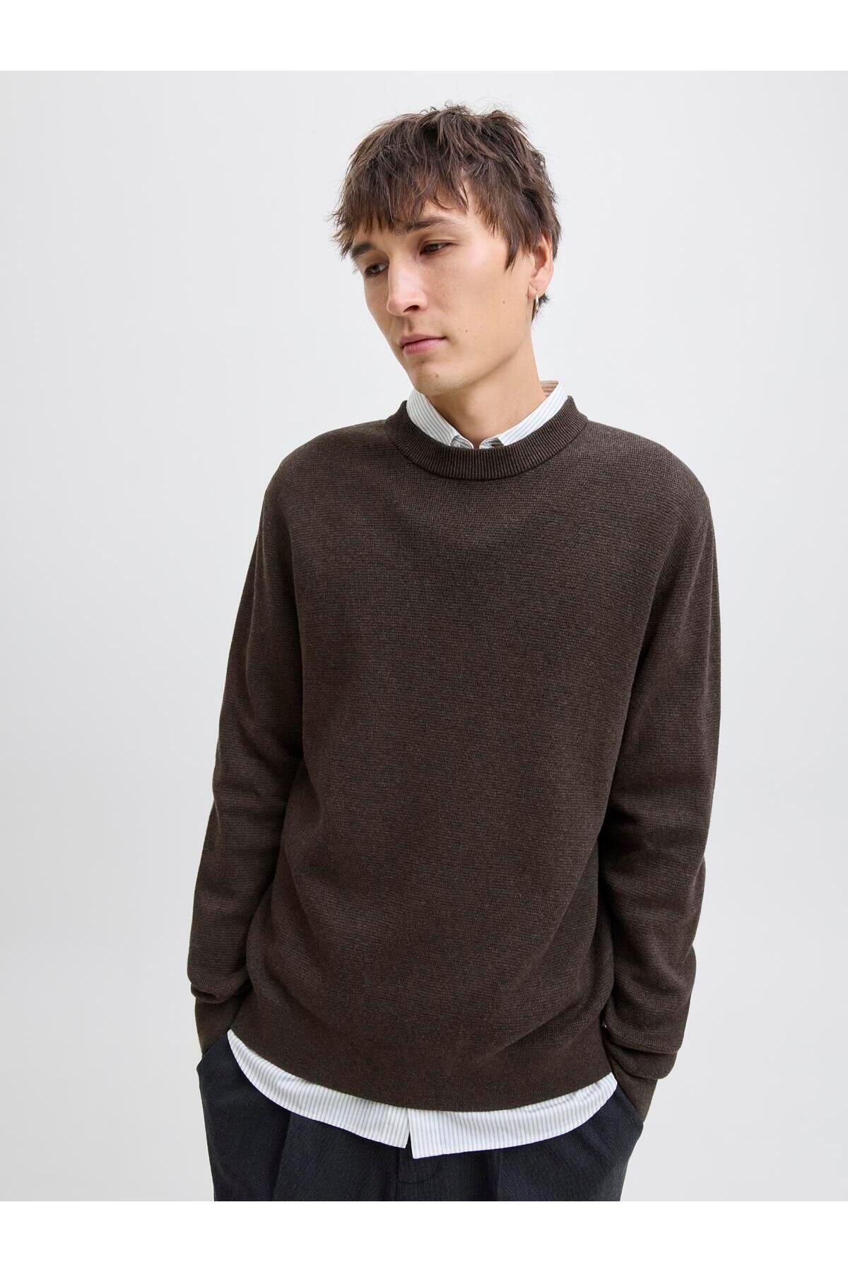 پلیور مردانه راسته آستین بلند | جک اند جونز Jack & Jones 12259666 - تصویر 5