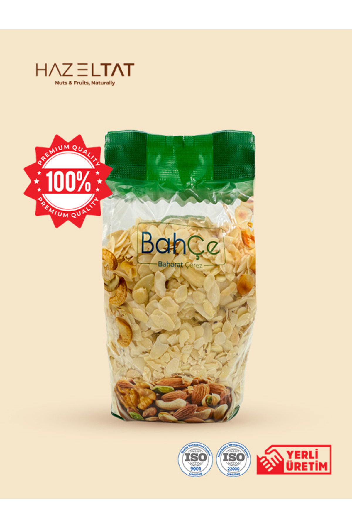 BahÇe Badem Dilimlenmiş File 1.Kalite 1000gr