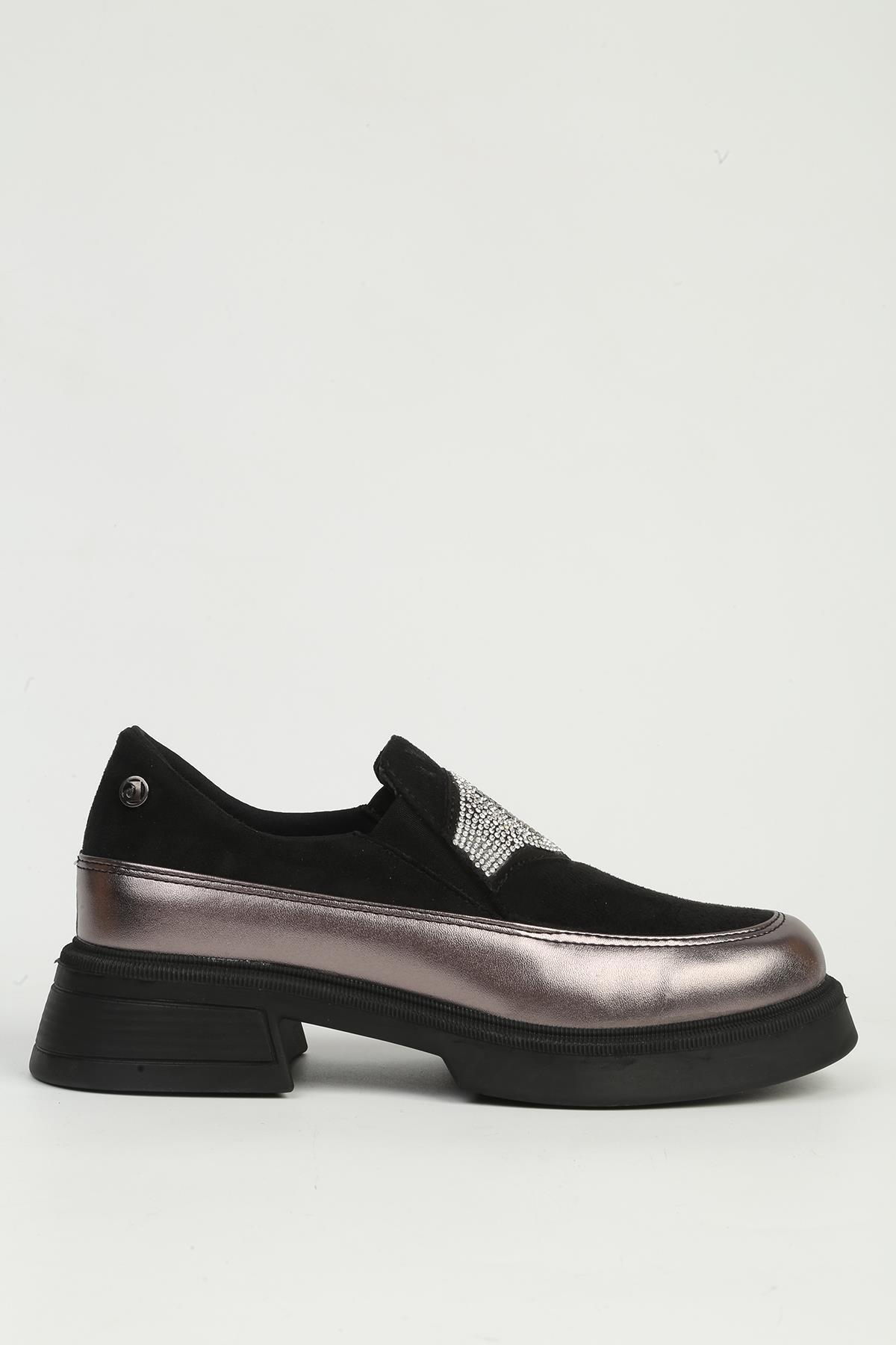 Pierre Cardin Platin Kadın Loafer PC-55217