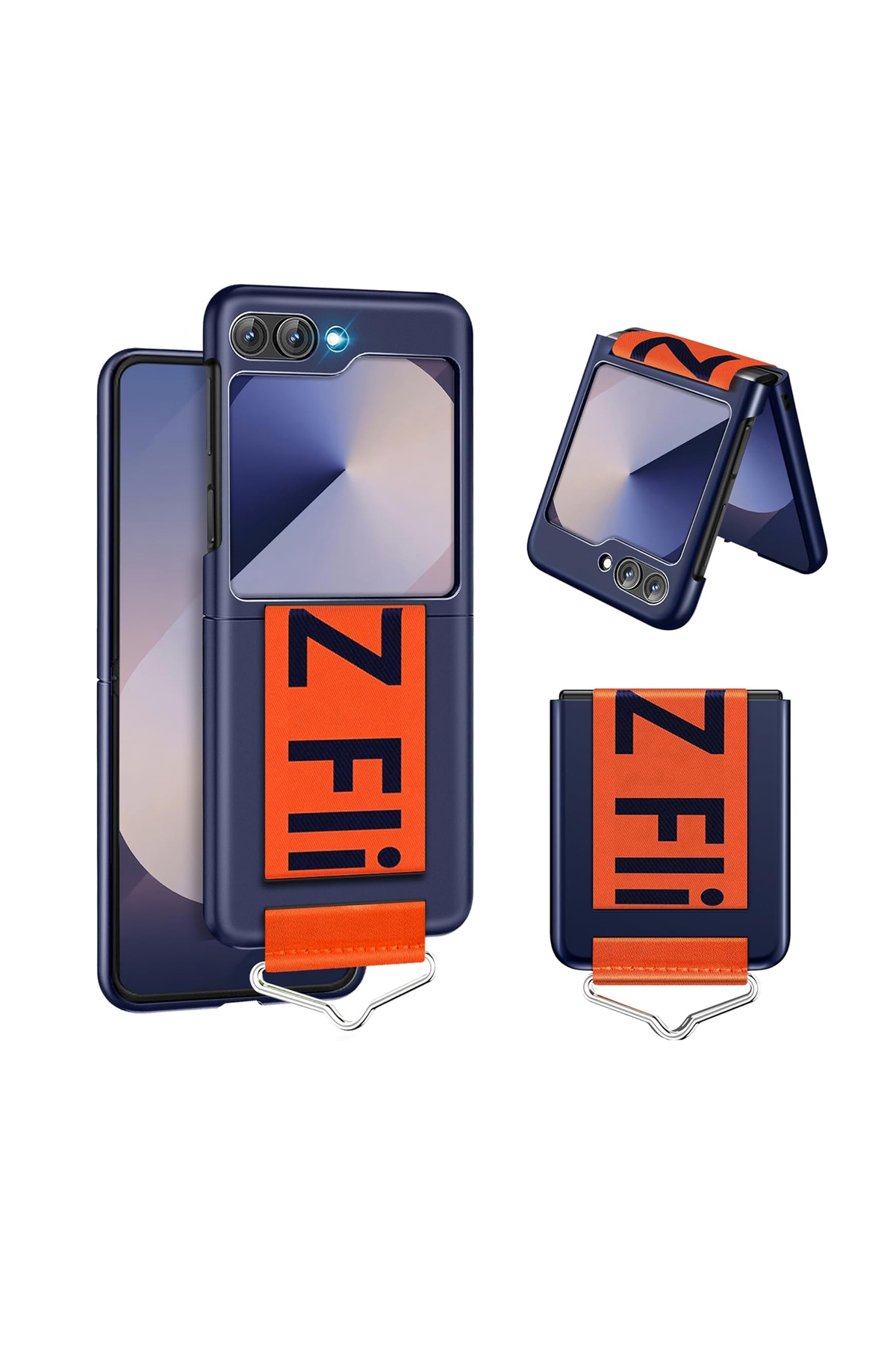 Microcase Samsung Galaxy Z Flip 7 Parmak Tutuculu Kayış Askılı