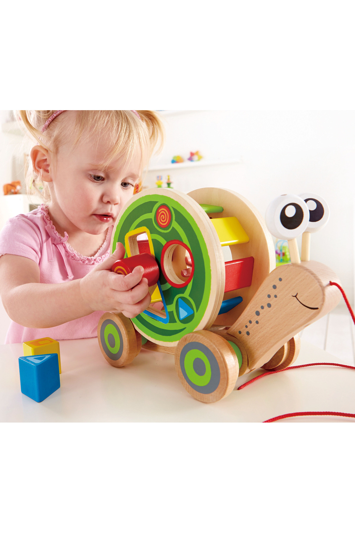 بازیچه چوبی حلزون دنباله‌کش