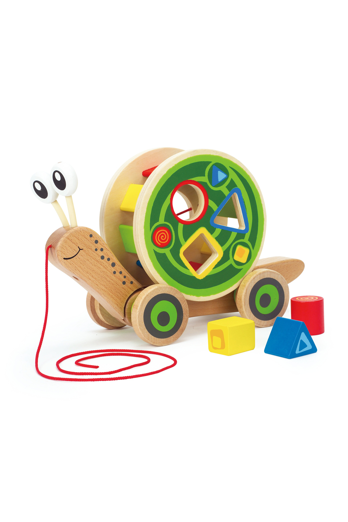 بازیچه چوبی حلزون دنباله‌کش