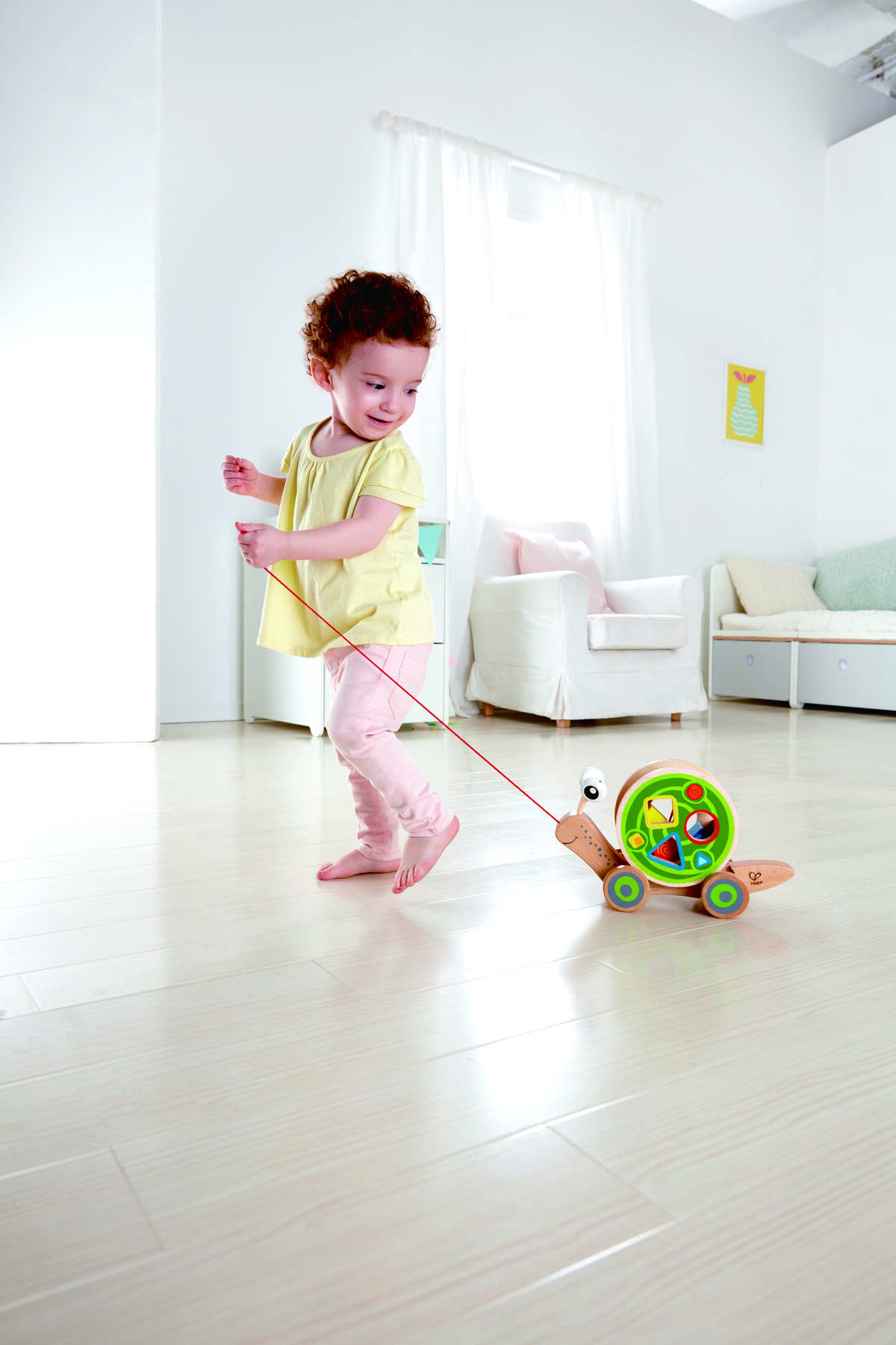 بازیچه چوبی حلزون دنباله‌کش