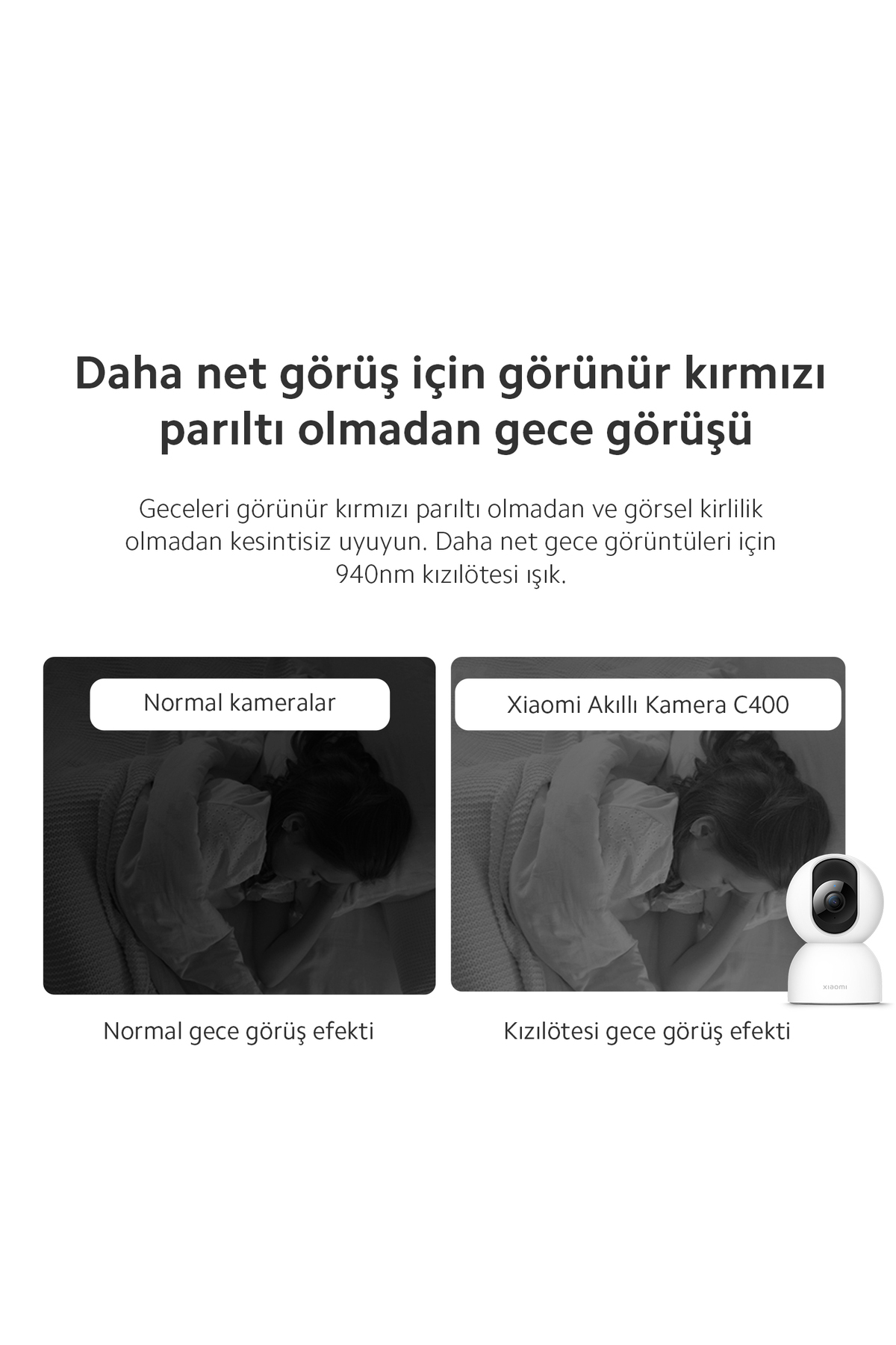 Xiaomi Smart Camera C400 2.5k 360 Akıllı Güvenlik Kamerası (Xiaomi Türkiye Garantili) fotoğrafı 5 (önizleme)