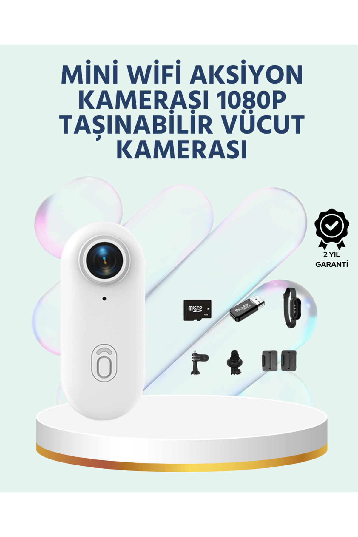 Bİ DÜNYA SHP Geniş Açı Lensli WiFi Spor ve Vlog Kamerası