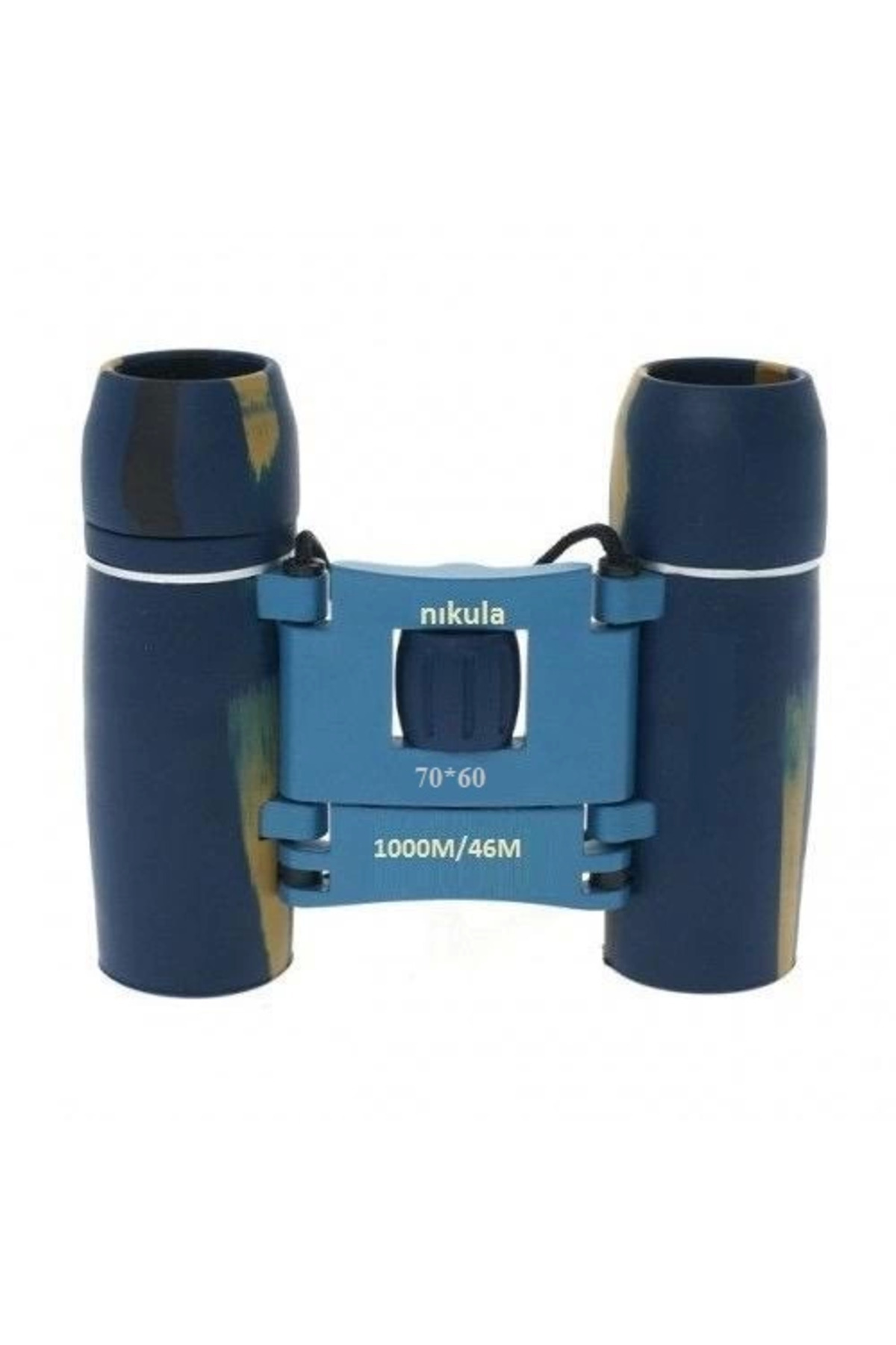 ahsun 70x60 Cepte Taşımalı Kauçuk Kaplamalı Mini Dürbün Mavi - Lisinya