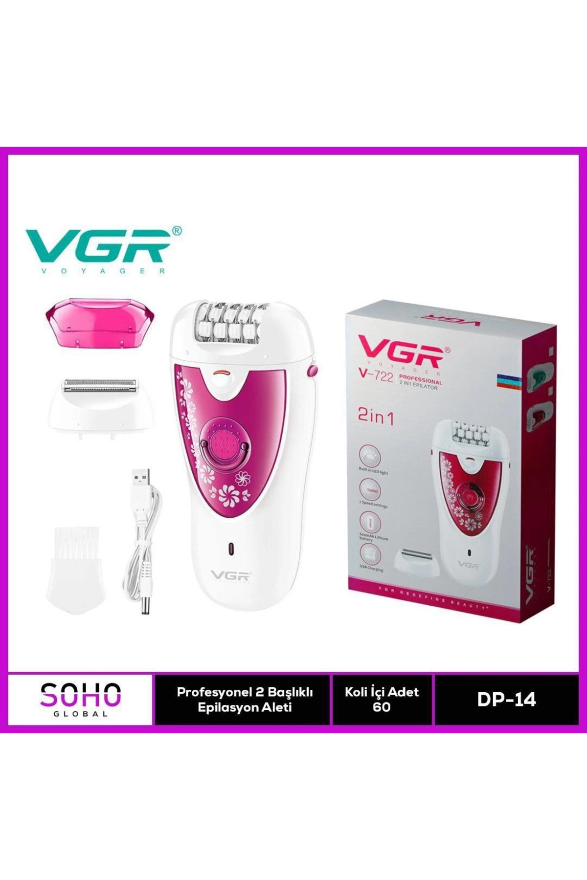 HAYAT STORE Profesyonel 2 Başlıklı Epilasyon Cihazı - Lisinya