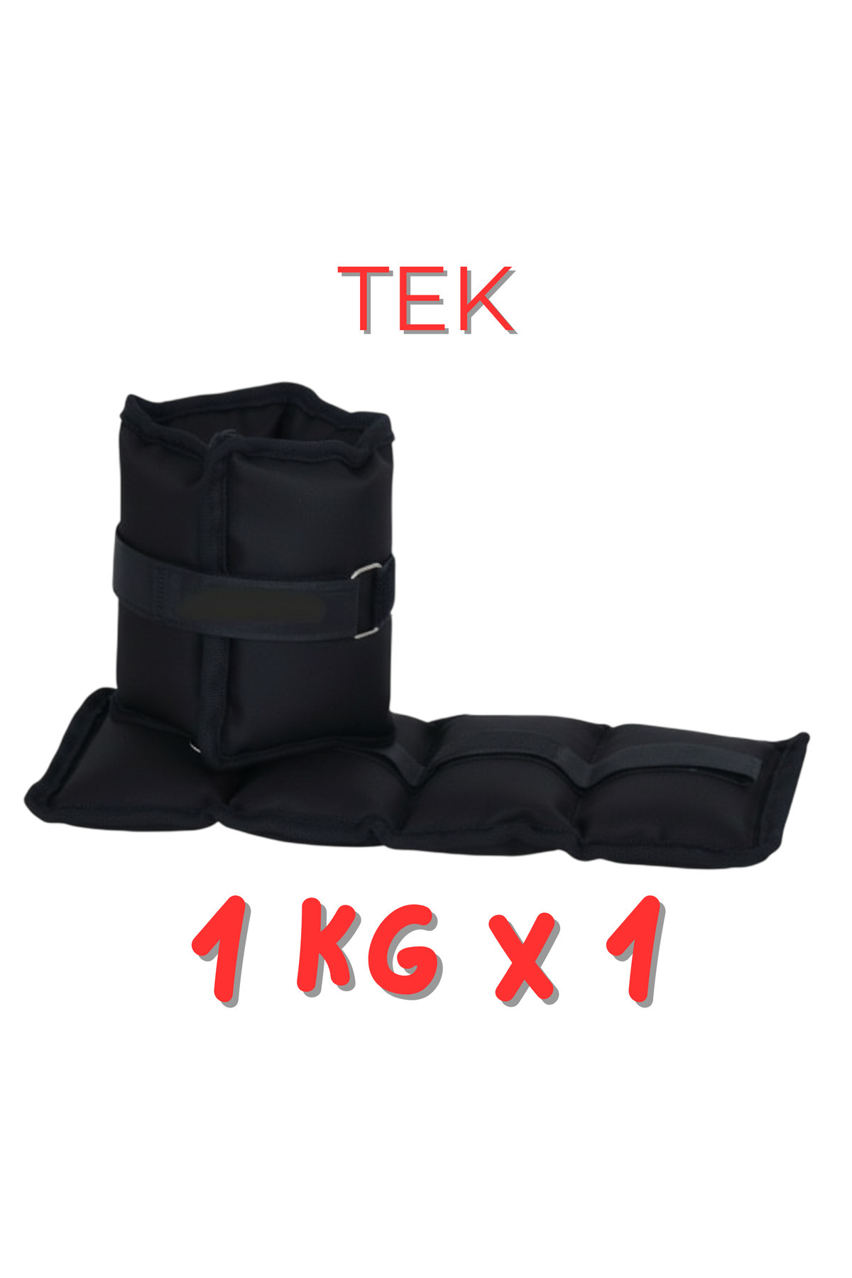 Om 1Kg 1Adet Siyah El ve Ayak Bilek Ağırlığı Fizik Tedavi Rehabilitasyon Egzersiz Kum Ağırlık