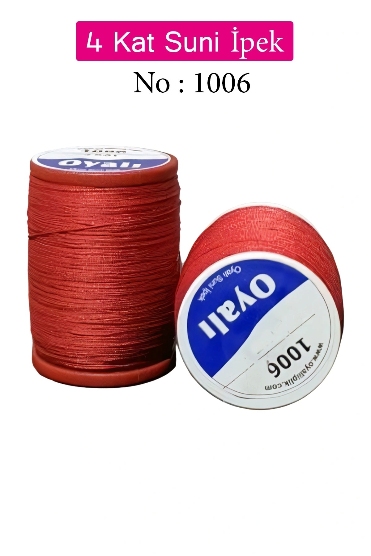 Genel Markalar Oyalı 4 Kat Suni İpek İplik İğne Oyası Boncuk İpi Tığ Oyası No:1006