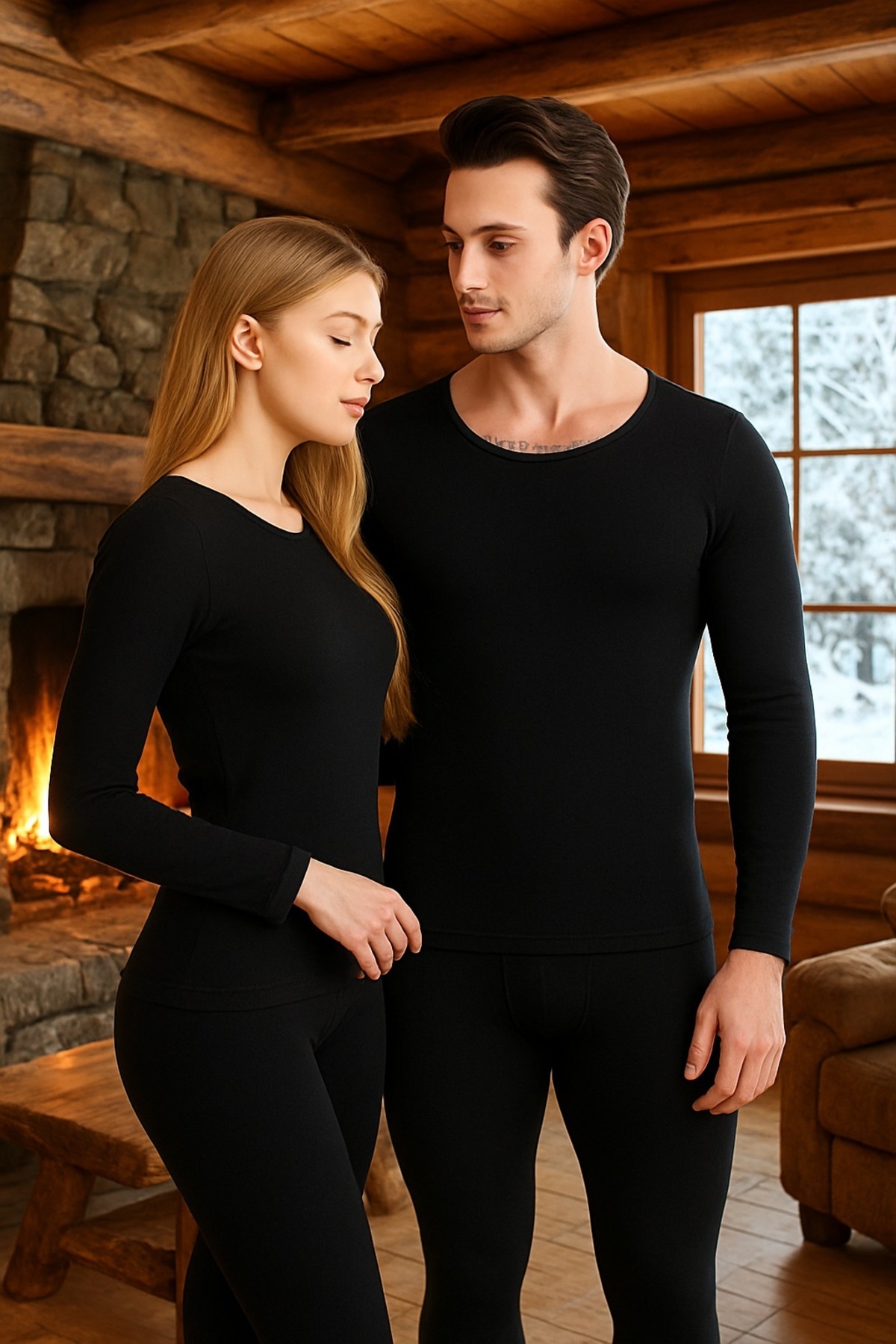 SAUNA SUIT Kışlık Pamuklu Yakmayan Termal İçlik, Termal Alt Üst Takım, Unisex Termal Fanila İclik
