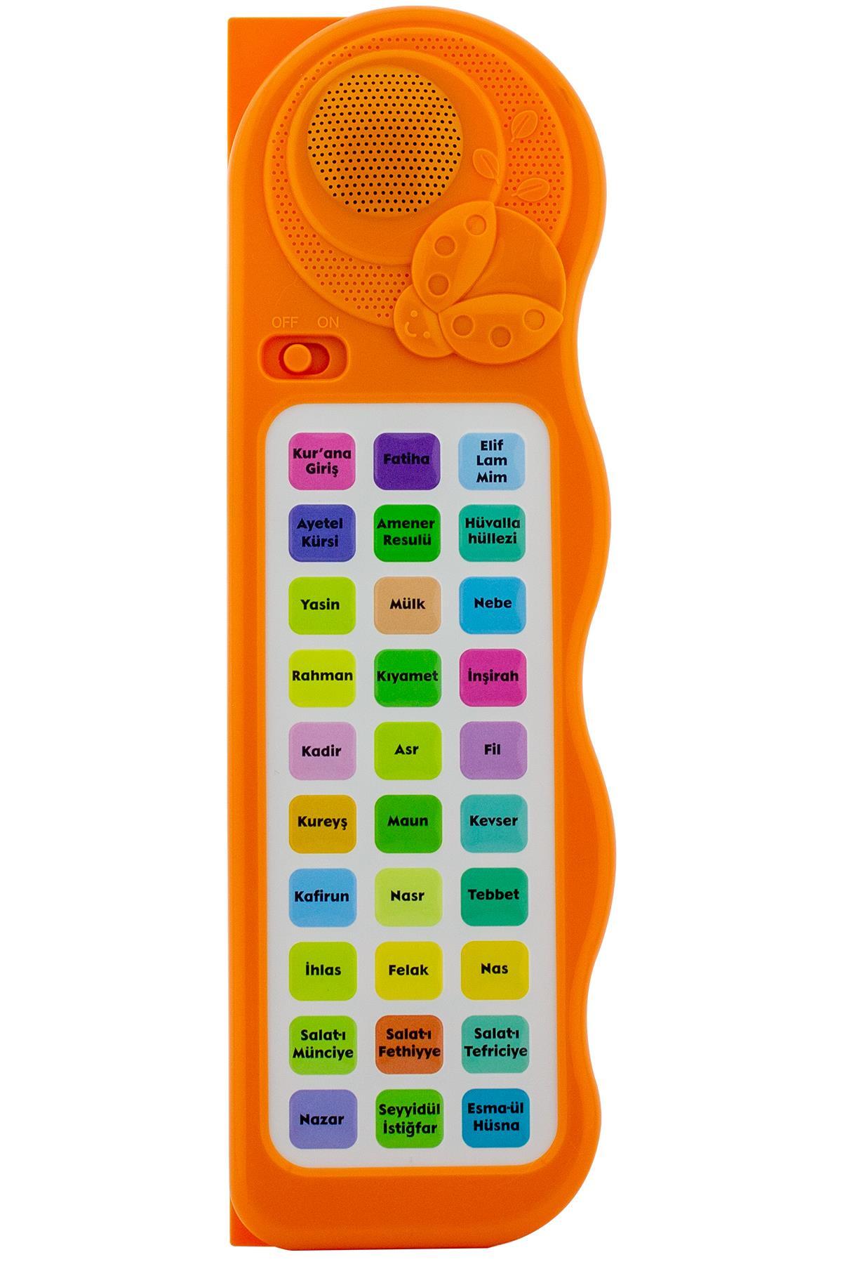 Bayramdan Sesli Yasini Şerif Ögreten Cihaz Sesli Yasin Cüzü Seti Turuncu fotoğrafı 2 (önizleme)