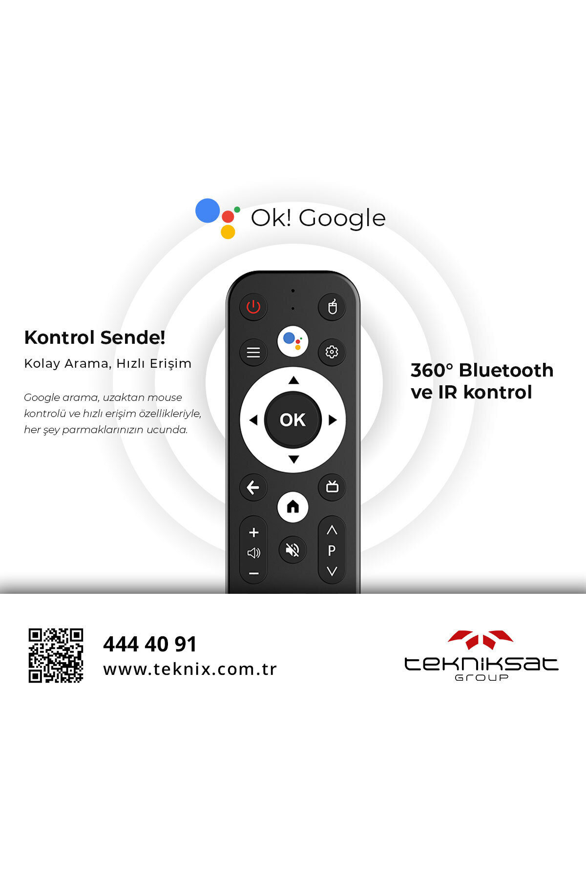 TEKNIX 4K Android 12 TV Box 2/16gb Bluetooth ve wifi TX-618 PRO