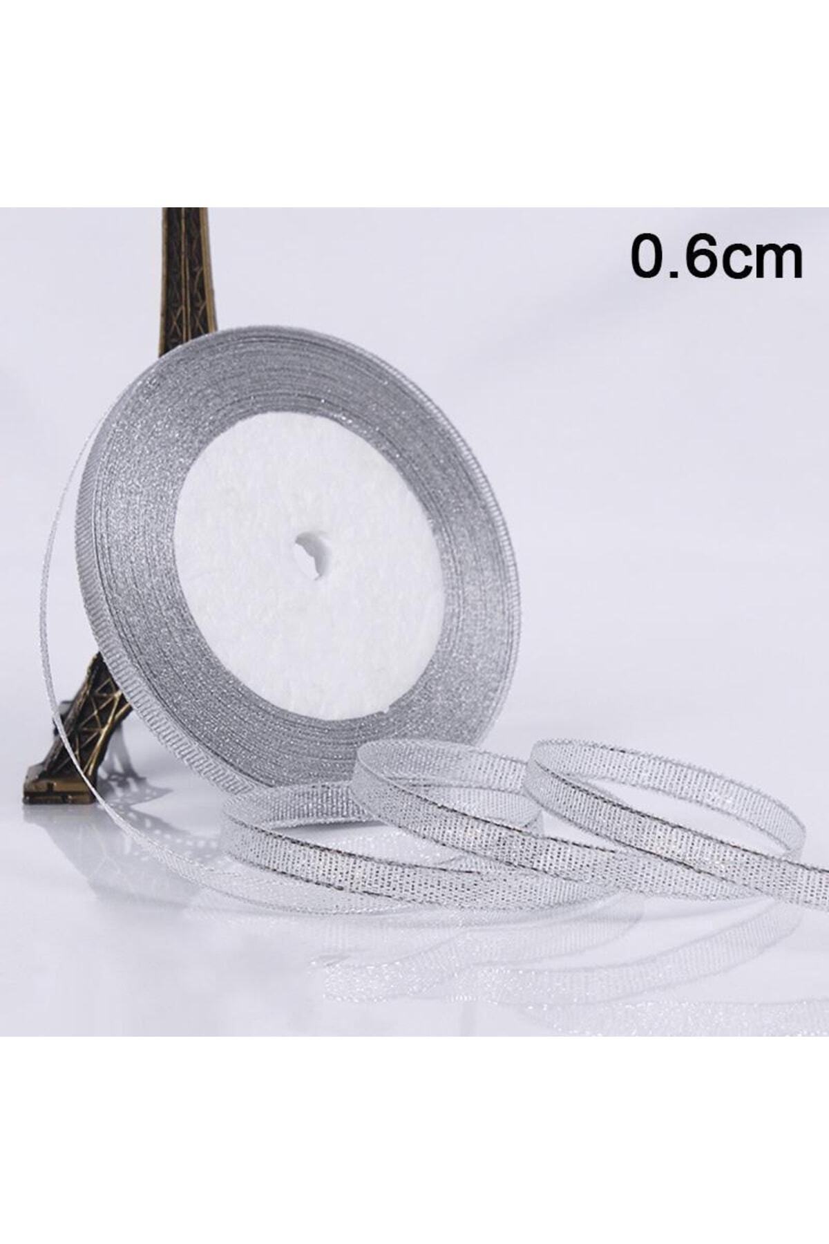 Deniz Party Store 6 Mm Gümüş Simli Kurdele 23 Metre ( 25 Yarda )