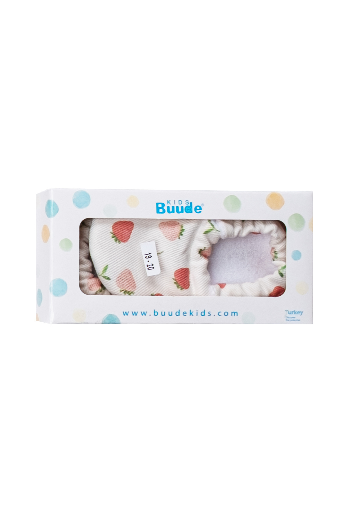 Buude Kids Kaydırmaz Tabanlı, Pamuk Havlu Astarlı Bebek Patiği fotoğrafı 3 (önizleme)