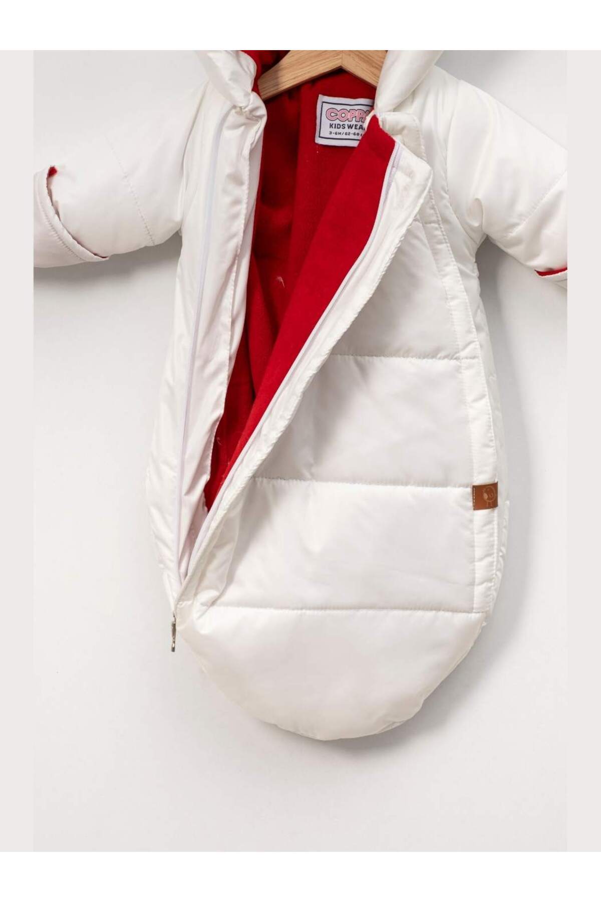 coppa kids Coppa Baby Kulaklı Kapüşonlu Kışlık Bebek Uyku Tulum Montu fotoğrafı 2 (önizleme)