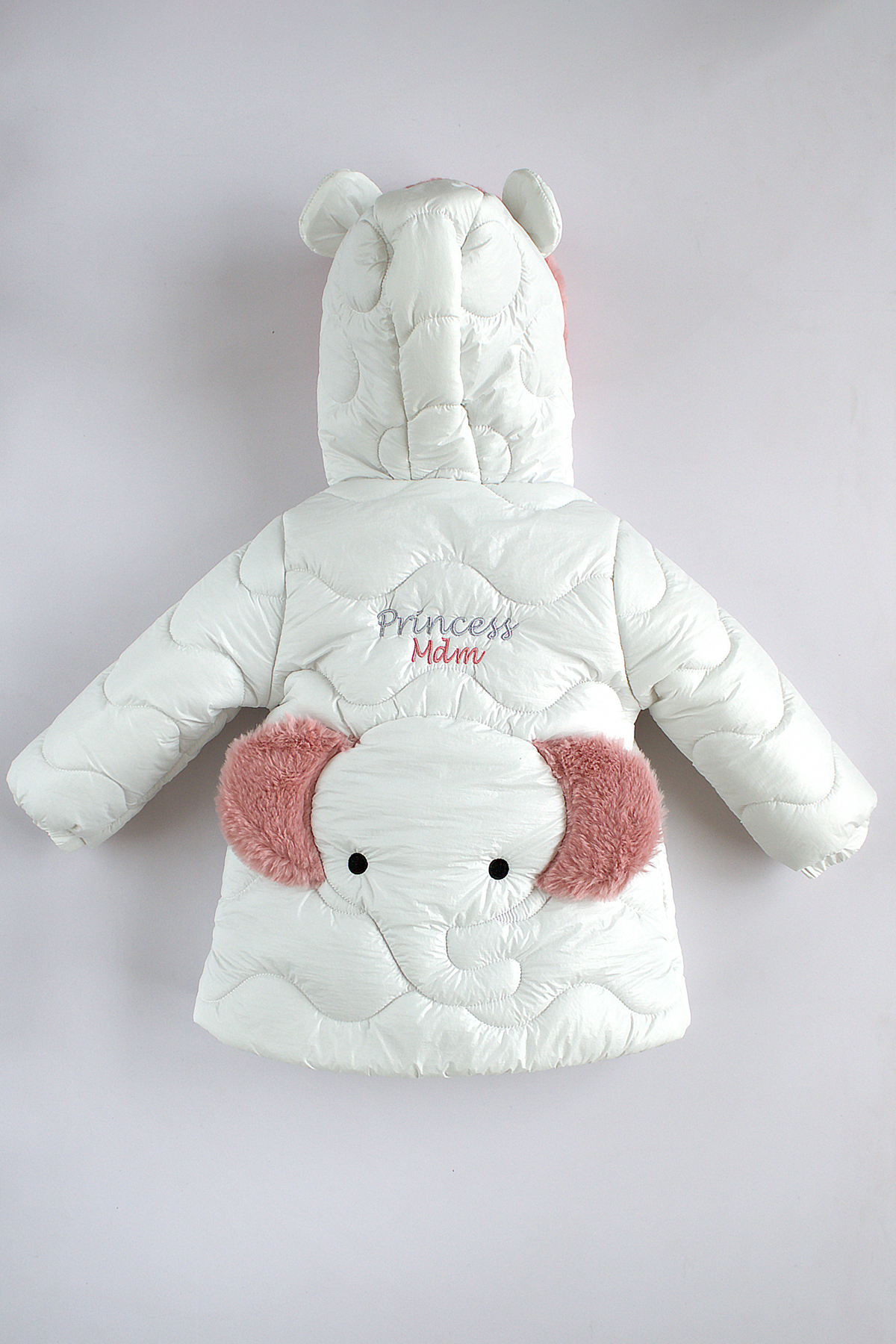 ekozmonot bebek tulumları Kız Bebek Mont Su Geçirmez İç Kısmı Kalın Welsoft Kapşonlu Kız Çocuk Mont fotoğrafı 4 (önizleme)