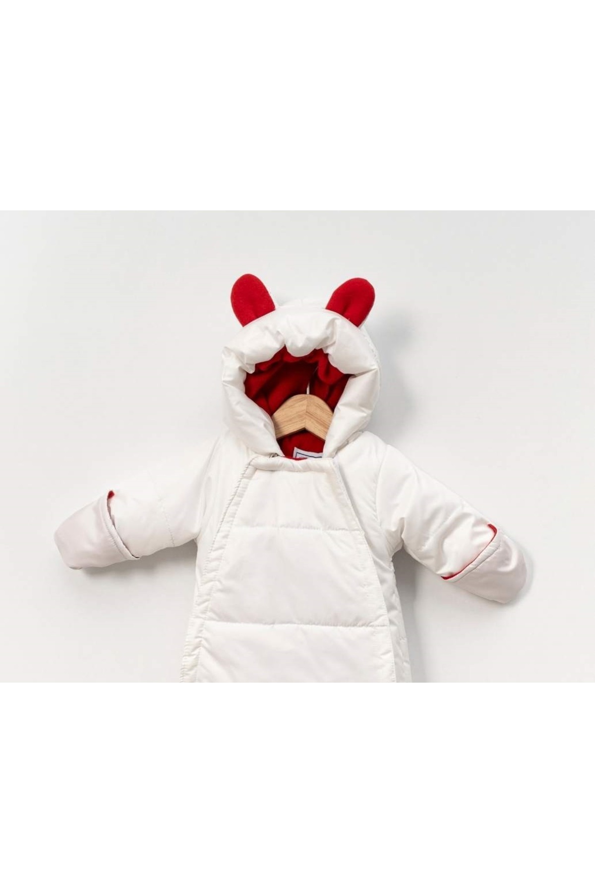 coppa kids Coppa Baby Kulaklı Kapüşonlu Kışlık Bebek Uyku Tulum Montu fotoğrafı 4 (önizleme)