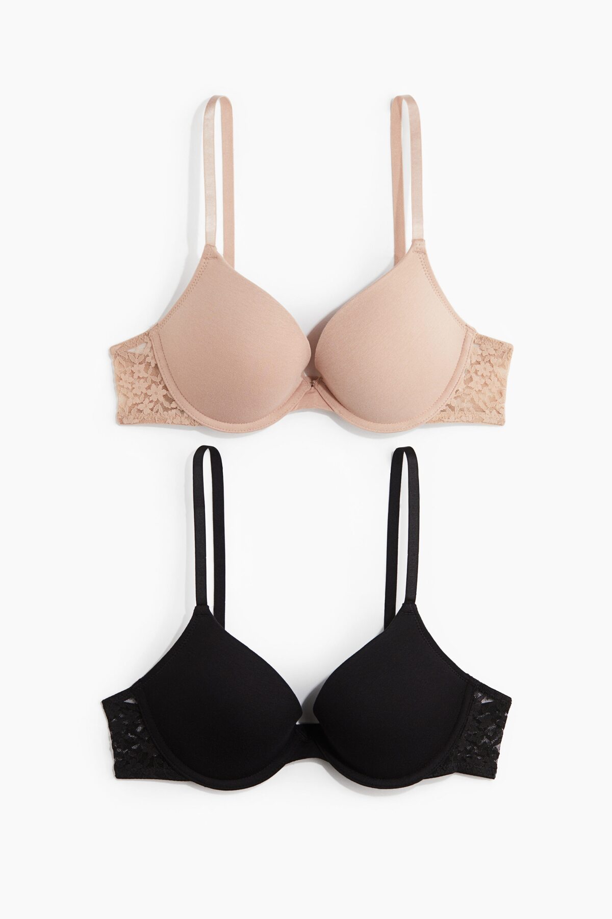 H&M 2’li Pamuklu Push-up Sütyen görsel 3