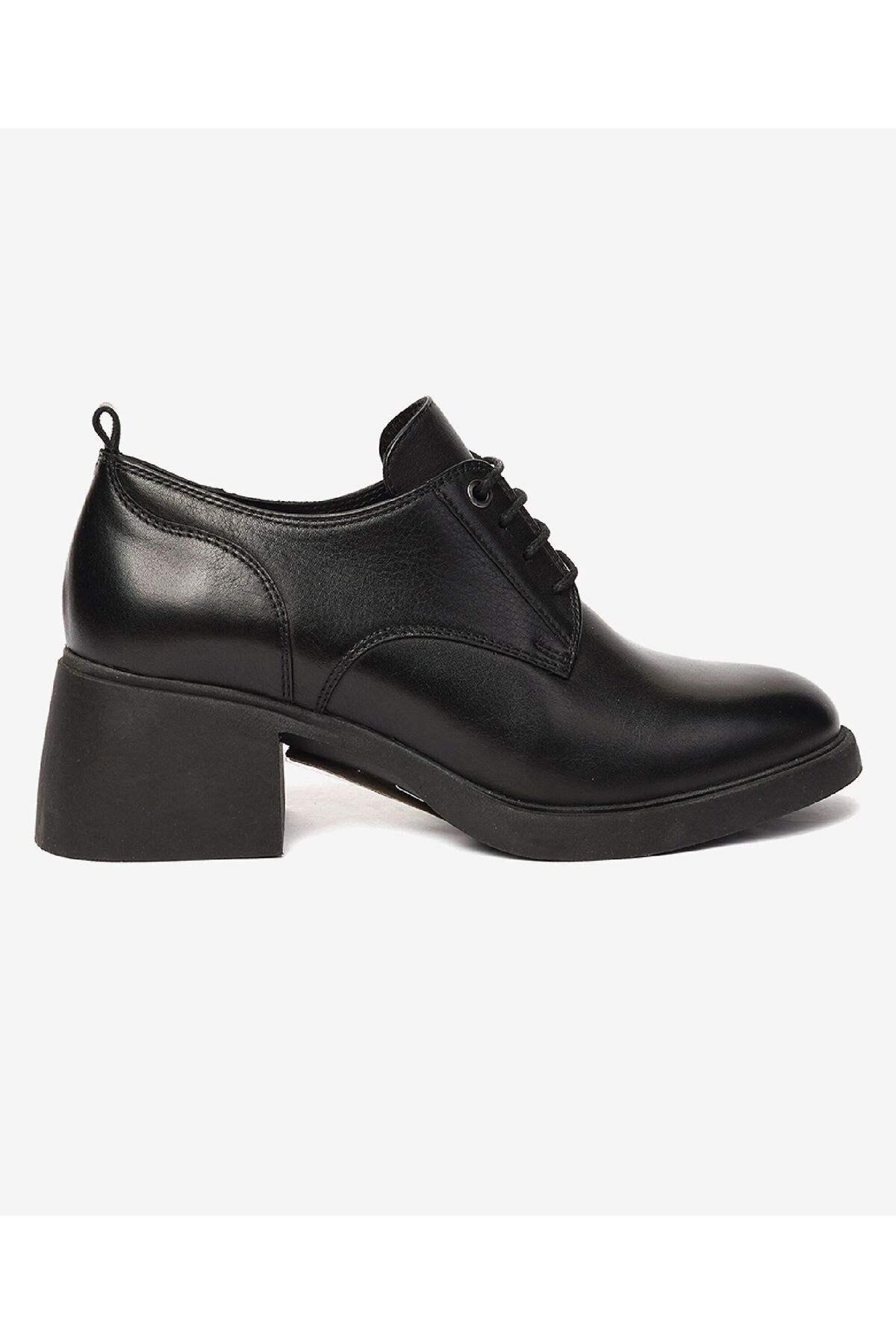 Greyder 59119 Zn Deri Comfort Klasik Oxford Kadın Ayakkabı SİYAH