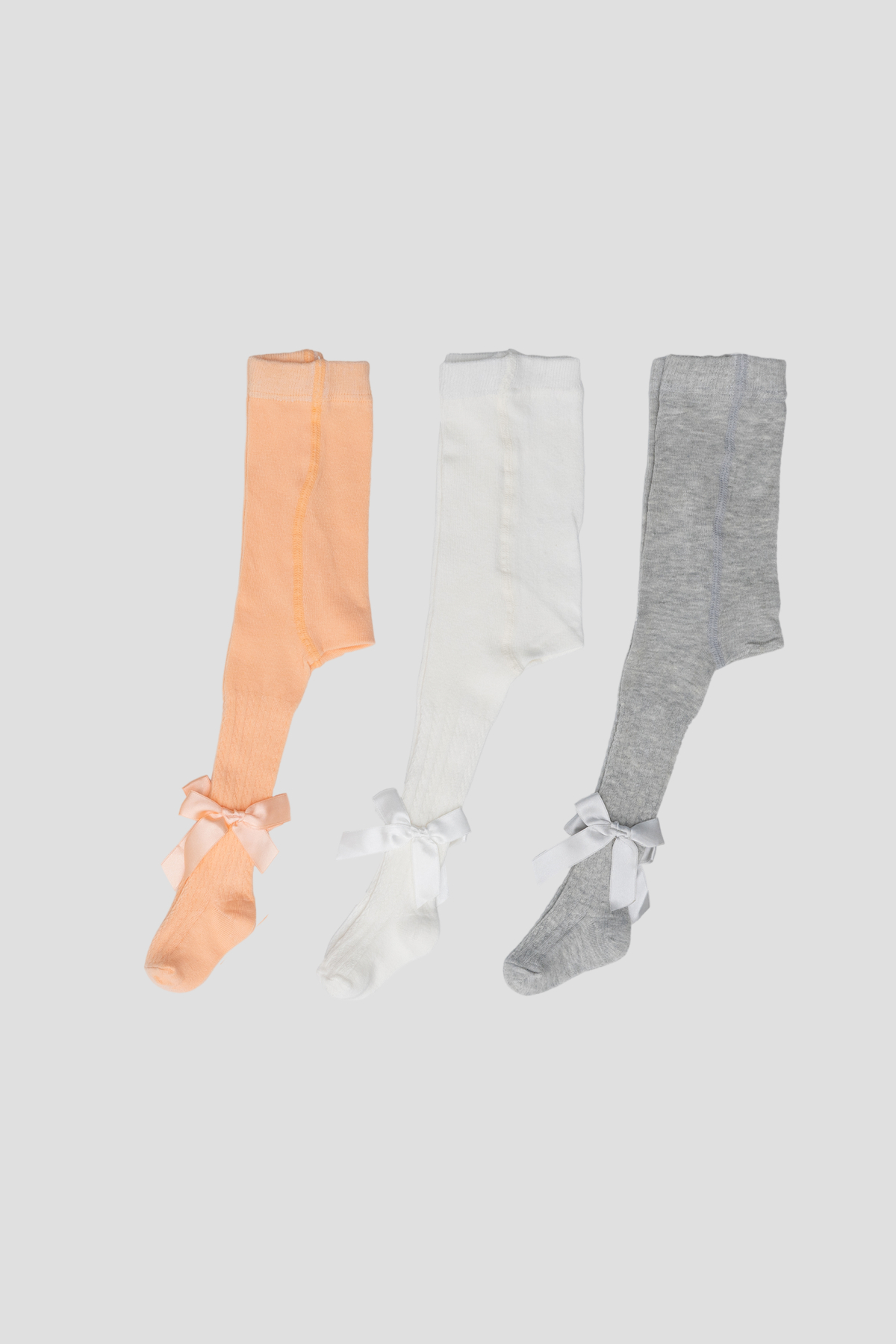 Defne Baby 3 Adet Kurdele Aksesuarlı Pamuklu Kız Çocuk Ve Bebek Külotlu Çorap fotoğrafı 4 (önizleme)