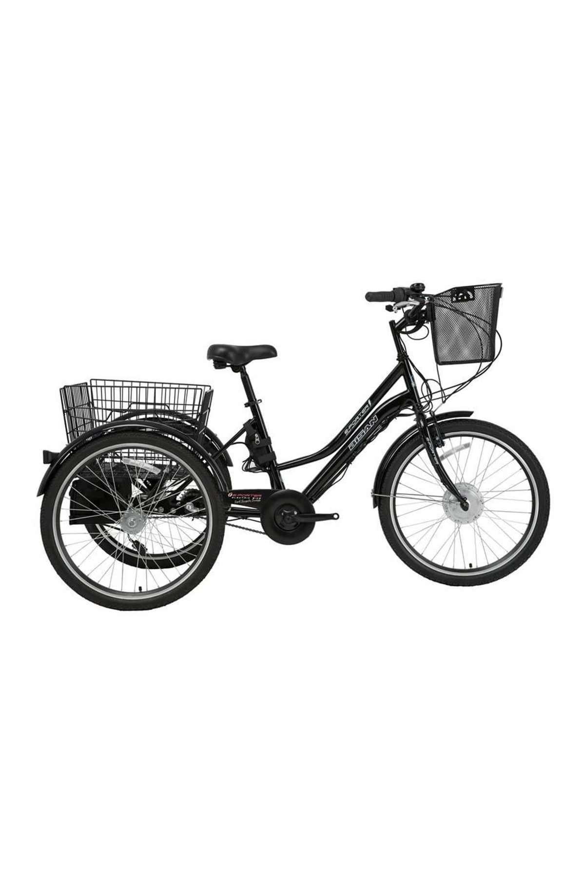 Bisan Bi̇san e-PORTER Unisex Üç Tekerli̇ Elektri̇kli̇ Bi̇si̇klet 44cm V 24 Jant 3 Vi̇tes Laci̇vert Si̇yah