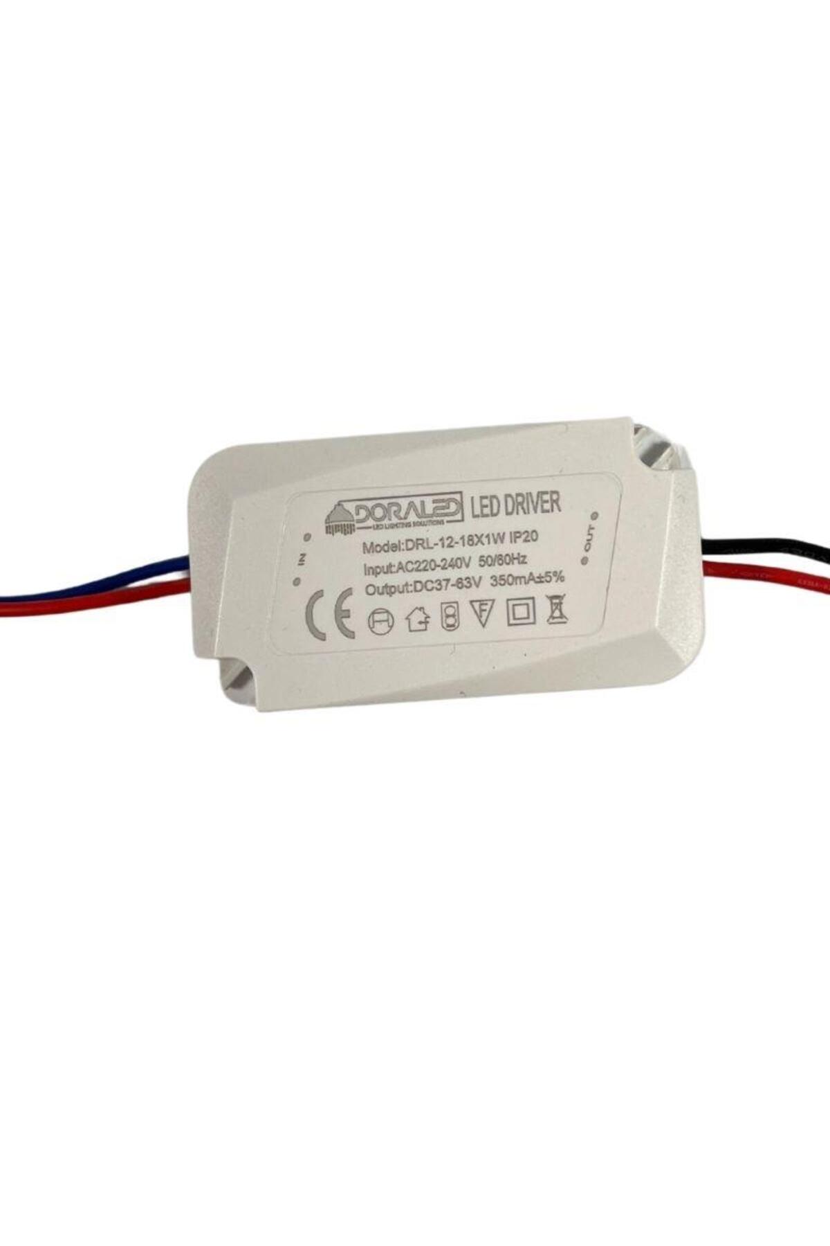 らい様 DORA LED 12-18X1W 350Ma 37-63V Power Led Driver IP20 Power Led