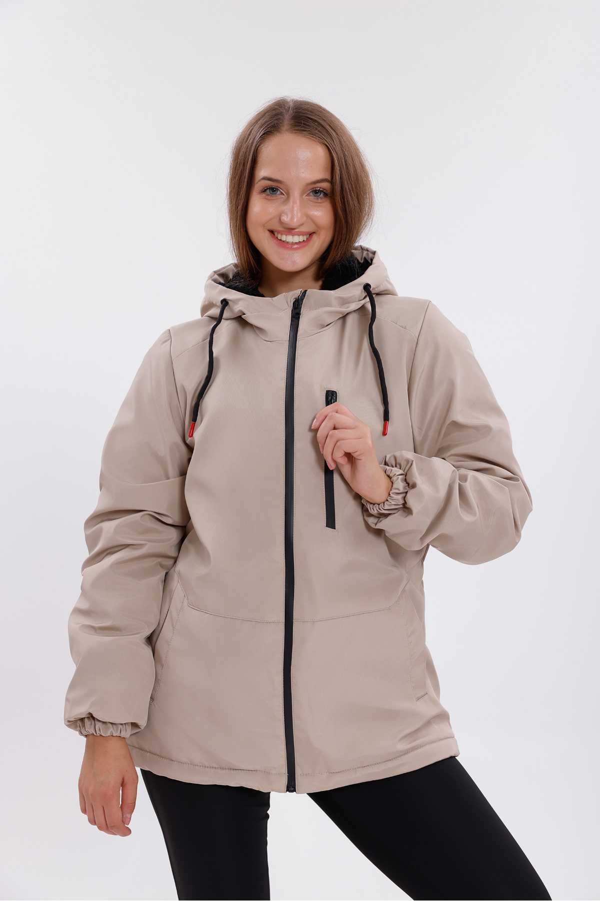 Montland  Kadın Taş İçi Kürklü Su Ve Rüzgar Geçirmez Kapüşonlu Kışlık Mont & Kaban & Parka - Görsel 3