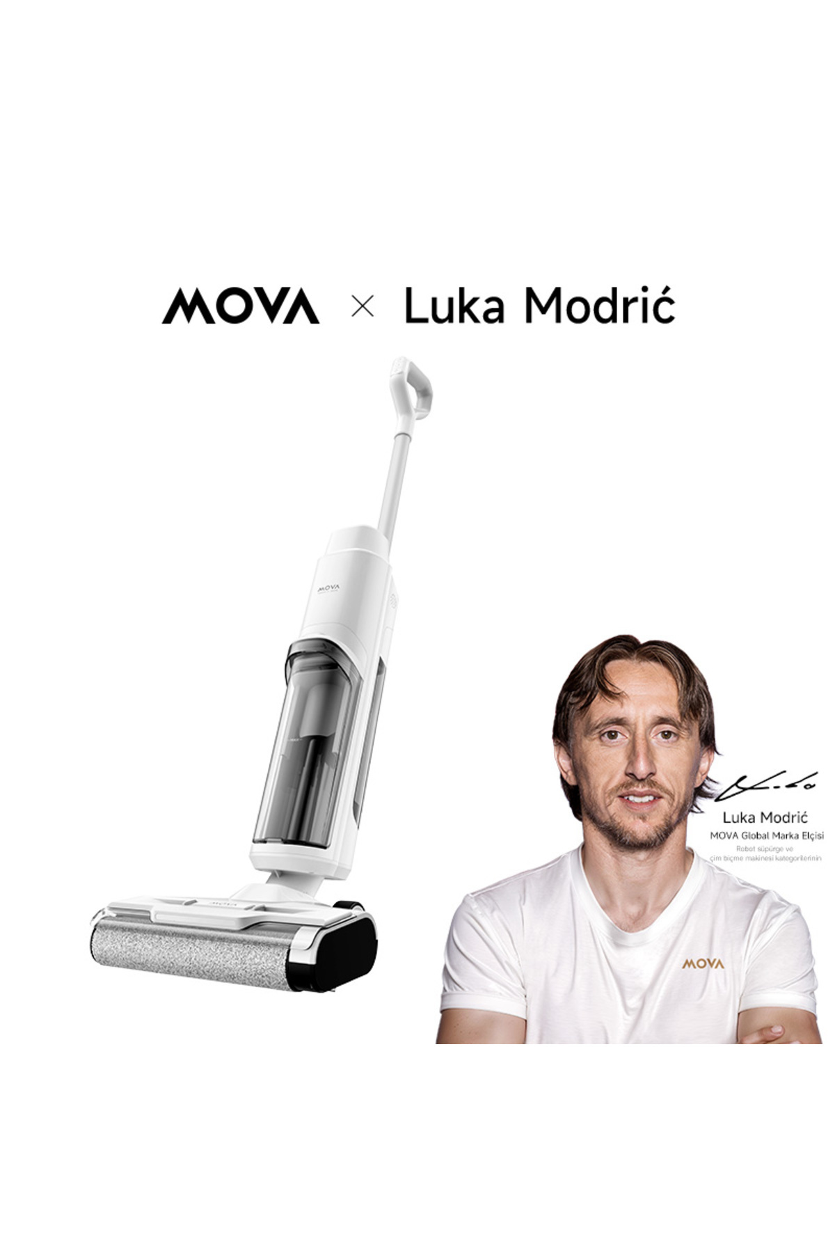 MOVA K10 Islak ve Kuru Süpürge, 6 mm Kenar Temizleme, 3,8 kg Ultra