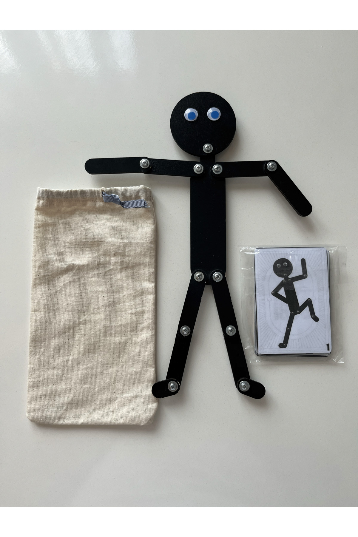 Genel Markalar Montessori Ahşap Çöp Adam Eğitici Oyuncak-Bionic Man-27 Kart-Bez Kese fotoğrafı 5 (önizleme)