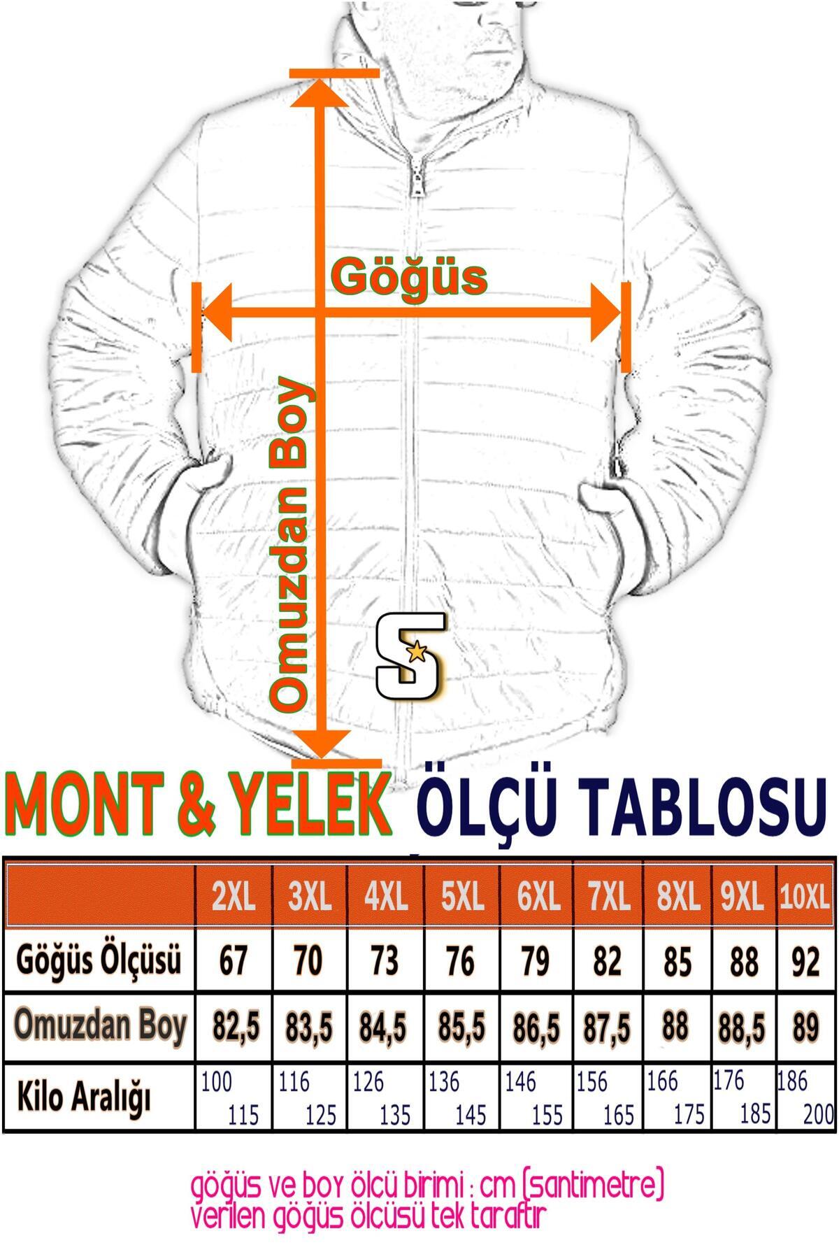 Starbattal Büyük Beden Basic Pilot Mont 23823 HARDAL görsel 4