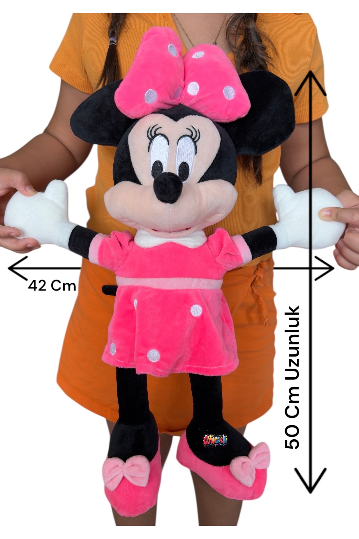 tmtoysandmore Minnie Mouse Pelüş Oyuncak 50 Cm Dev Boy Mini Maus