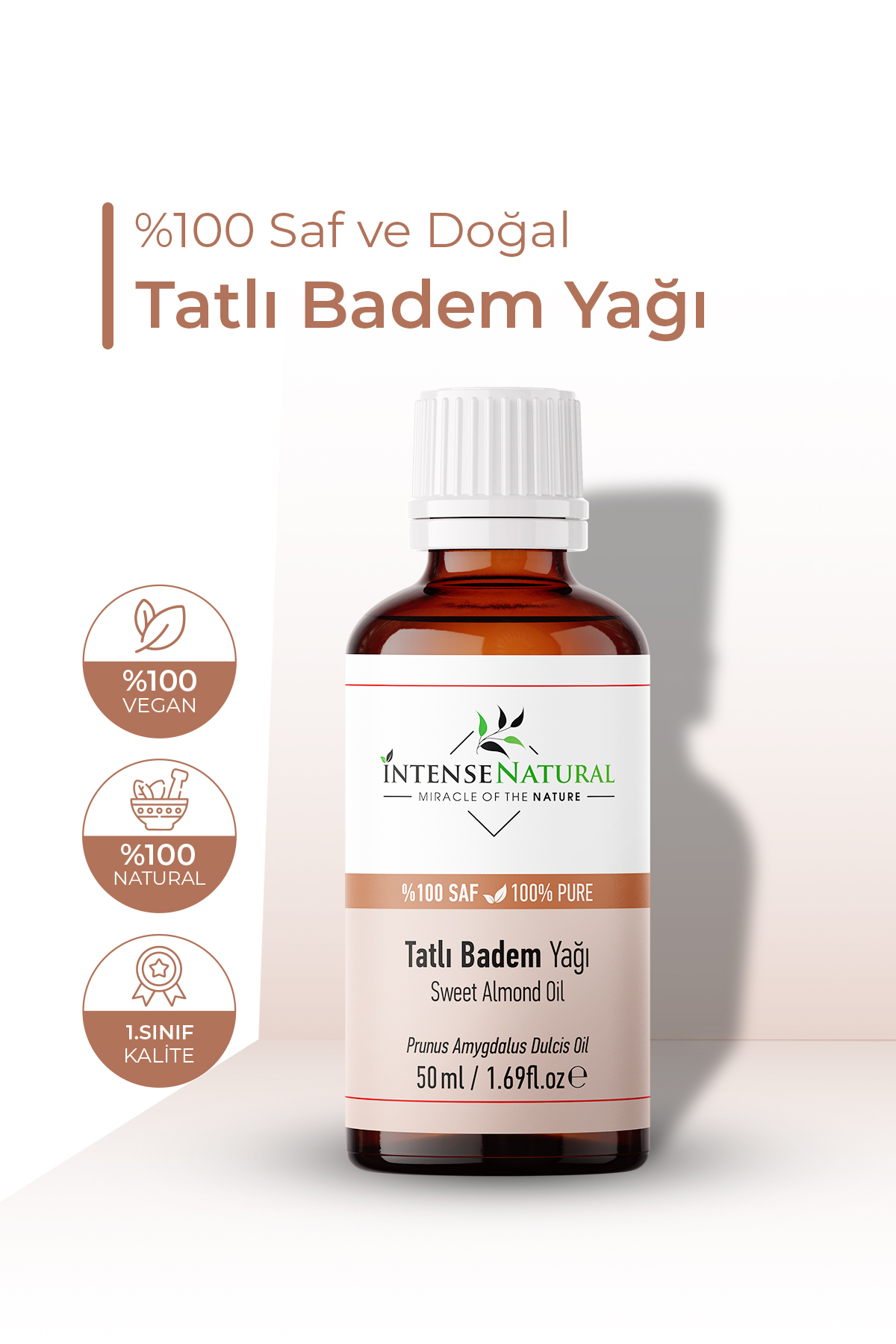 Badem Yağı Tatlı Soğuk Sıkım 50 ml x 2 %100 Saf Ve Doğal Sweet Almond Oil — NTR-1047 — تصویر 4 از 7