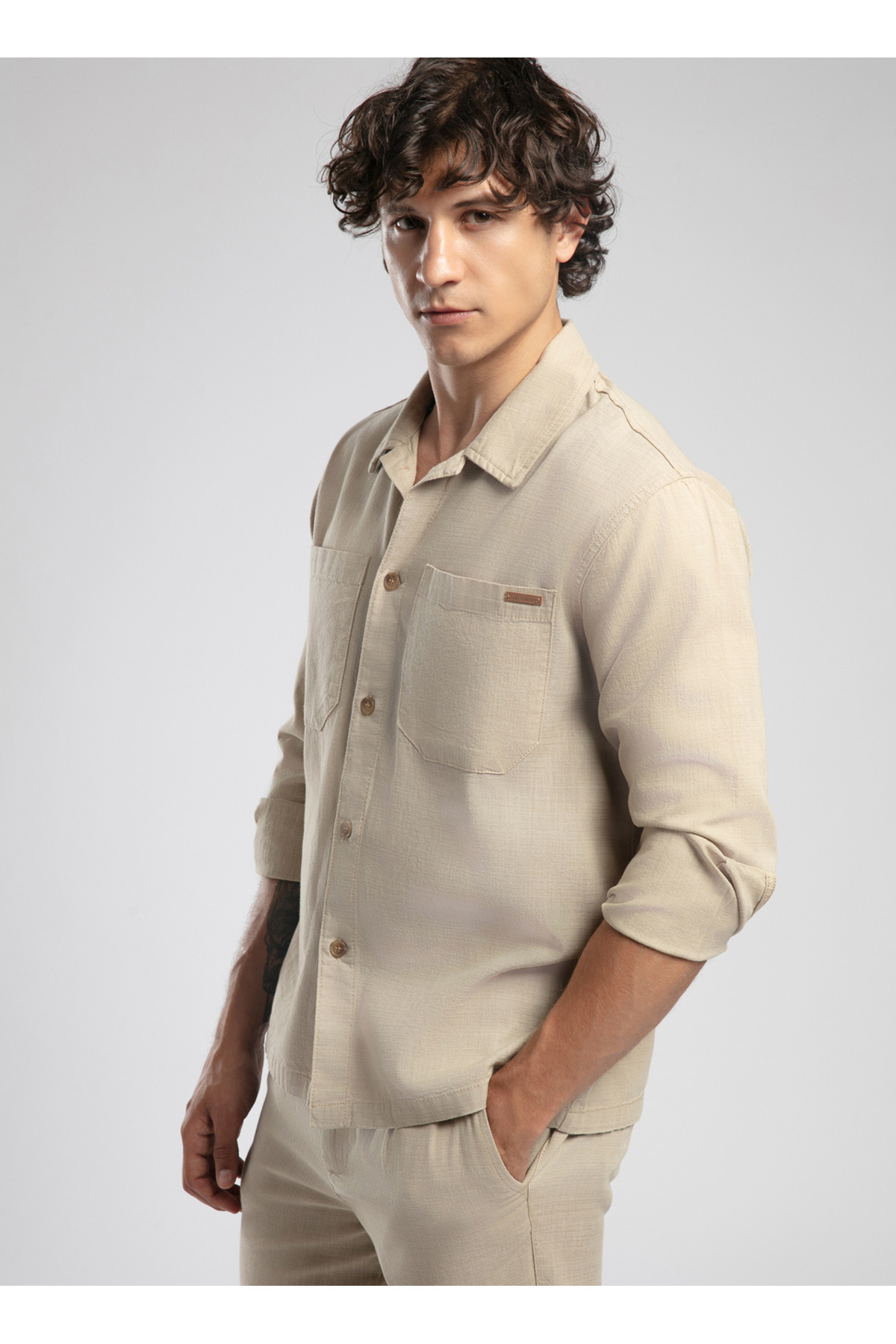 کاپشن مردانه راسته آستین بلند | لی کوپر Lee Cooper 5003260377 - تصویر 3