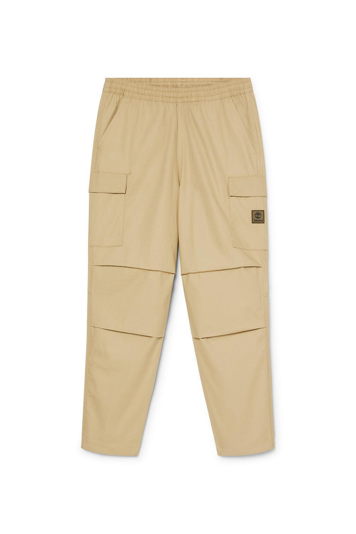 Woven Badge Ripstop Cargo Pant Bej Normal Paça Erkek Kargo Pantolon 5