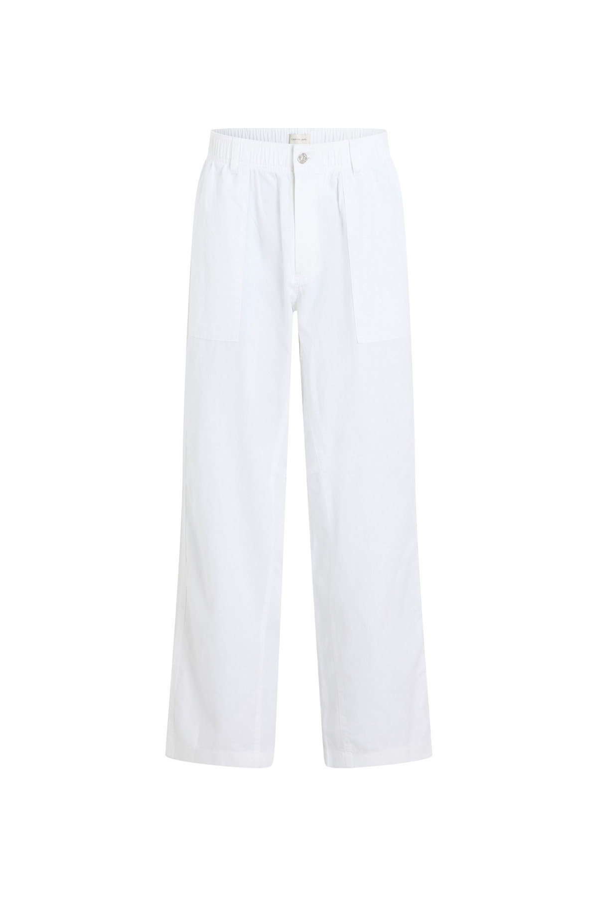 کلوین کلاین شلوار جین مردانه سفید کمر معمولی، مدل Chino، مدل J30J327288YAF، کتان