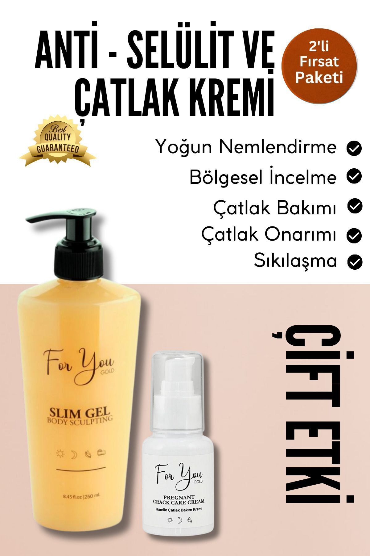 Slim Jel (Slim Gel) Selülit Jeli ve Çatlak Oluşumunu Azaltmaya Yardımcı Çatlak Kremi & Çatlak Seti — slçatlak01 — تصویر 3 از 9