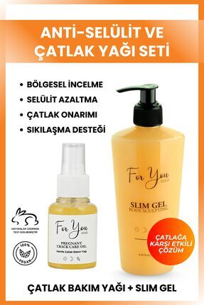For You Gold Slim Jel (slimgel) Selülit Jeli Ve Çatlak Oluşumunu Azaltmaya Ya...
