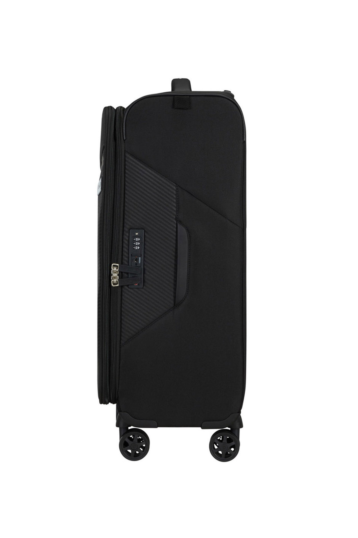 Samsonite Siyah Çekçekli Kumaş Valiz LITEBEAM-SPINNER 66/24 EXP