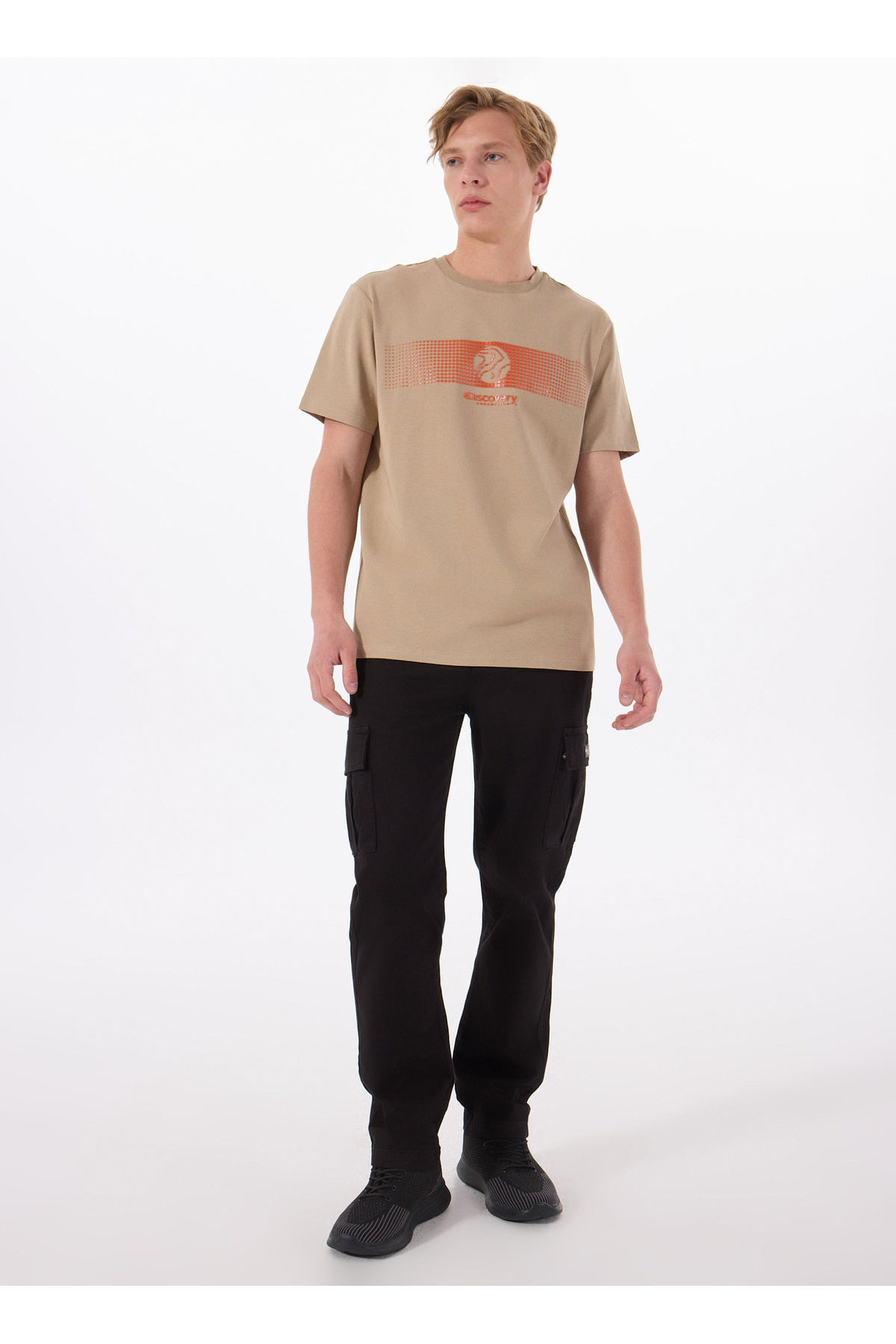 دیسکاوری اکسپدیشن شلوار مردانه مدل Cargo سایز استاندارد مشکی راسته D5SM-PNT3888