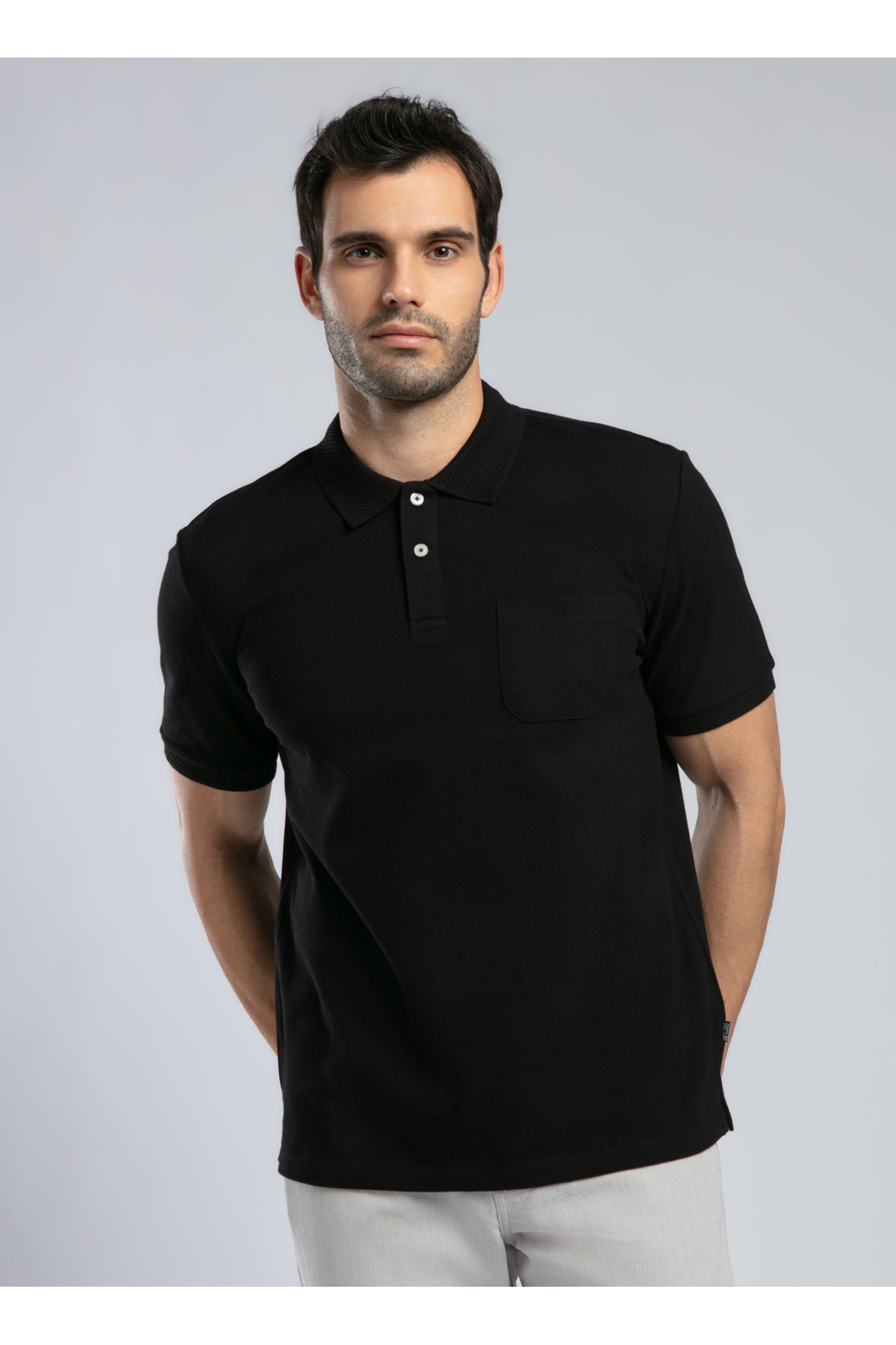 پولوشرت مردانه راسته آستین کوتاه | لی کوپر Lee Cooper 252 LCM 242014 - تصویر 2