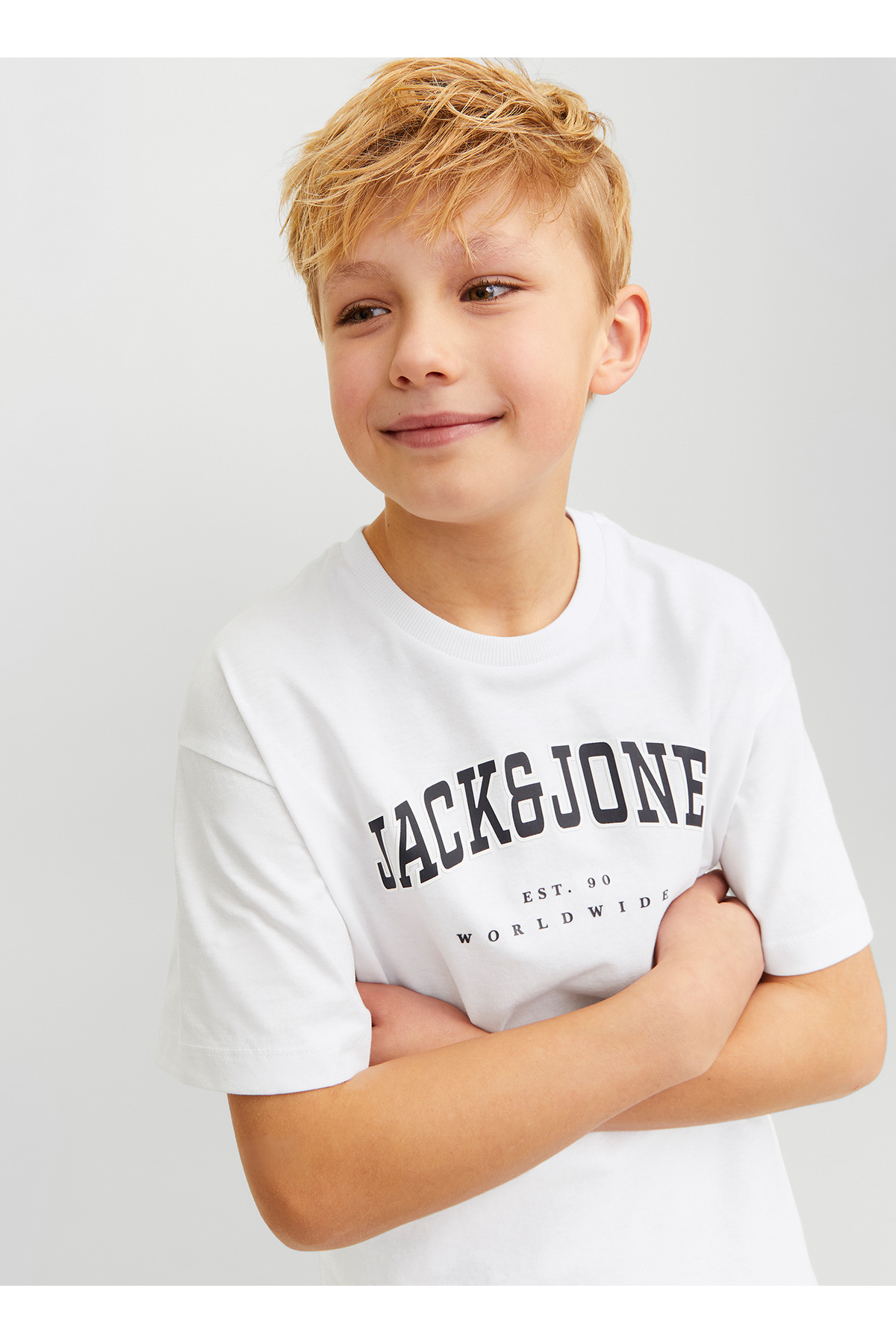 تی شرت پسرانه راسته آستین کوتاه | جک اند جونز Jack & Jones 12258924 - تصویر 3