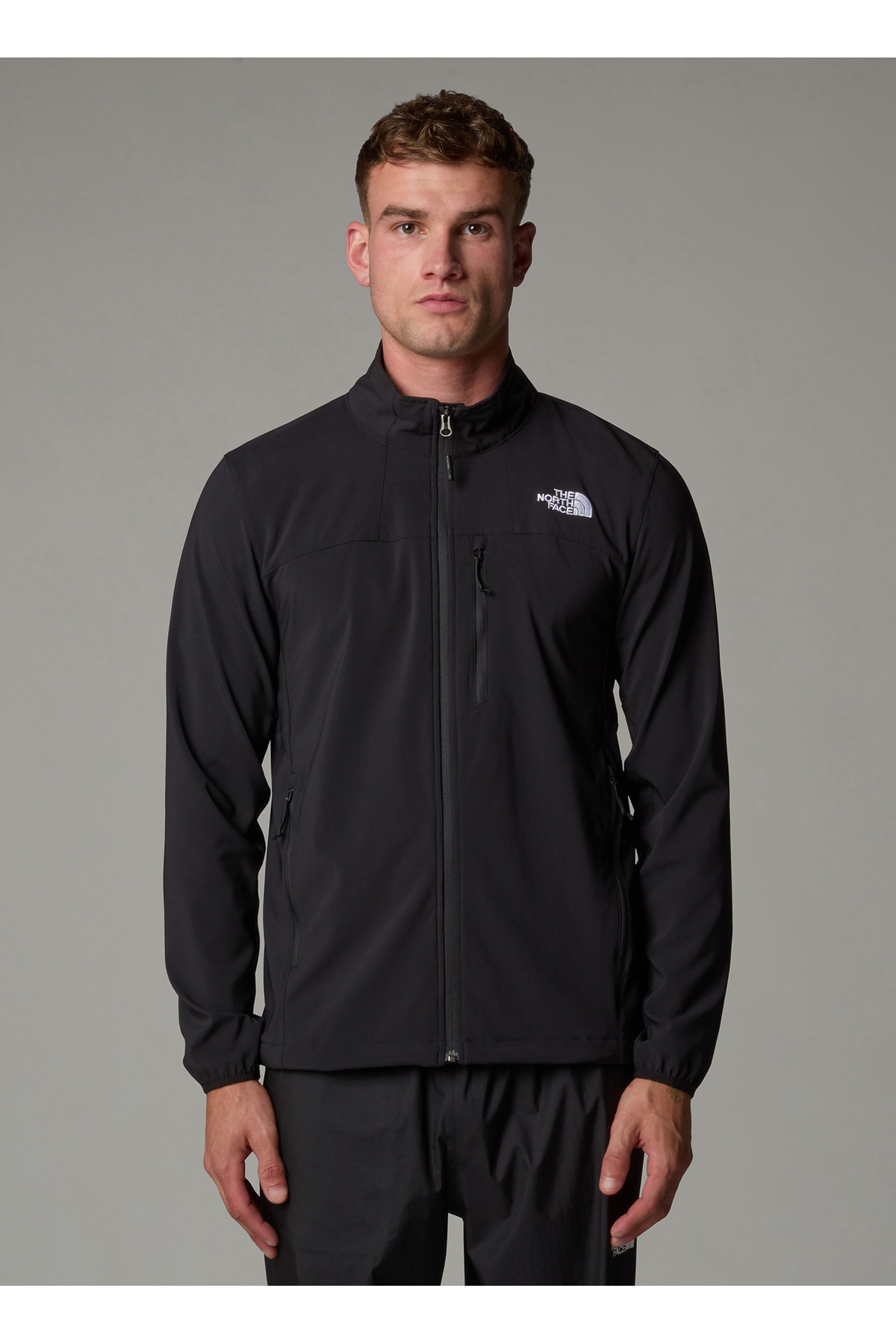 نورث فیس کاپشن بارانی مردانه ساده یقه کلاه‌دار مشکی NF0A8CD8JK31-M - سایز معمولی - NF0A8CD8JK31-M