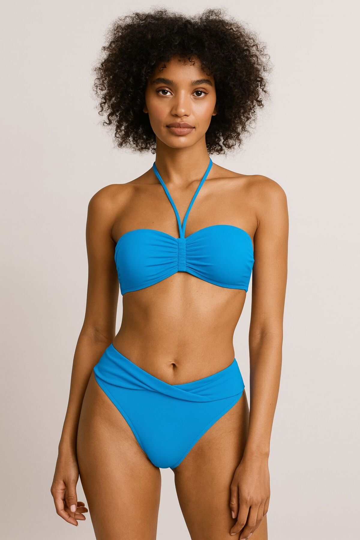 DEEP BEACH Straplez - twist bikini takım