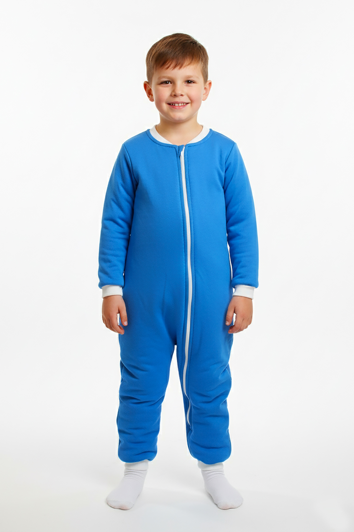 ekozmonot bebek tulumları %100 Pamuk Unisex Uyku Tulumu Bebek Ve Çocuk Uyku Tulumu - 1,5 Tog, Fermuarlı, Çocuk Uyku Tulumu fotoğrafı 2 (önizleme)