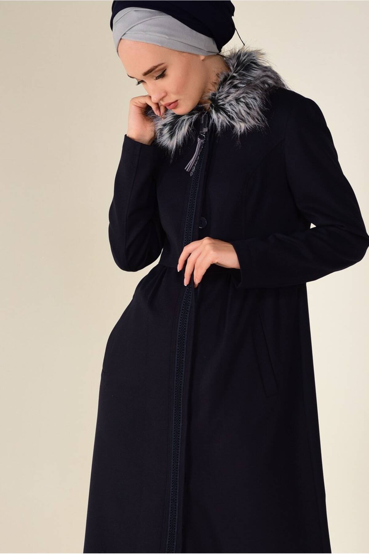 آلوینا کت زیپ‌دار خزدار ۹۷۶۰