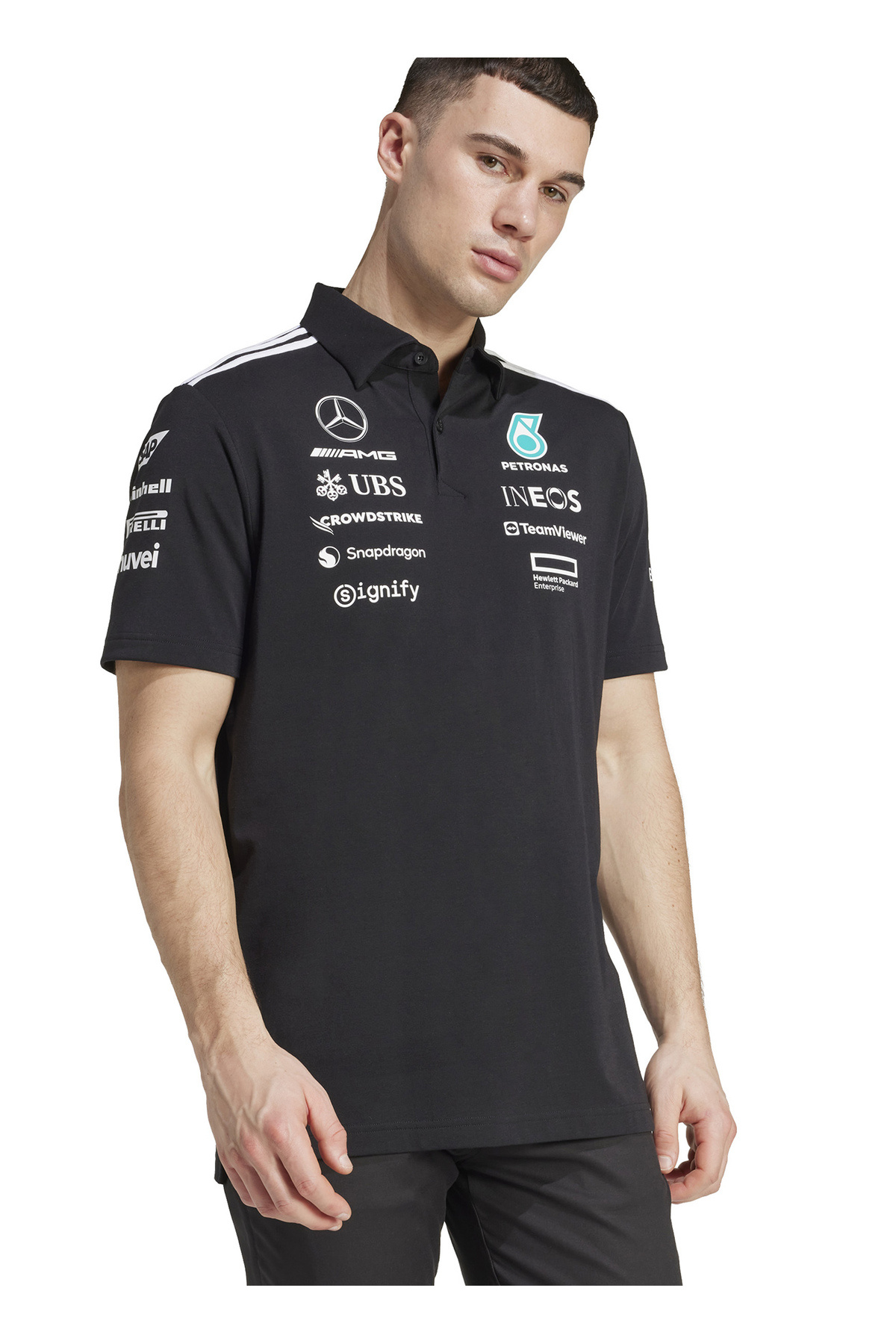 آدیداس تی شرت مردانه مرسدس بنز مدل TM POLO BM کد JW5391