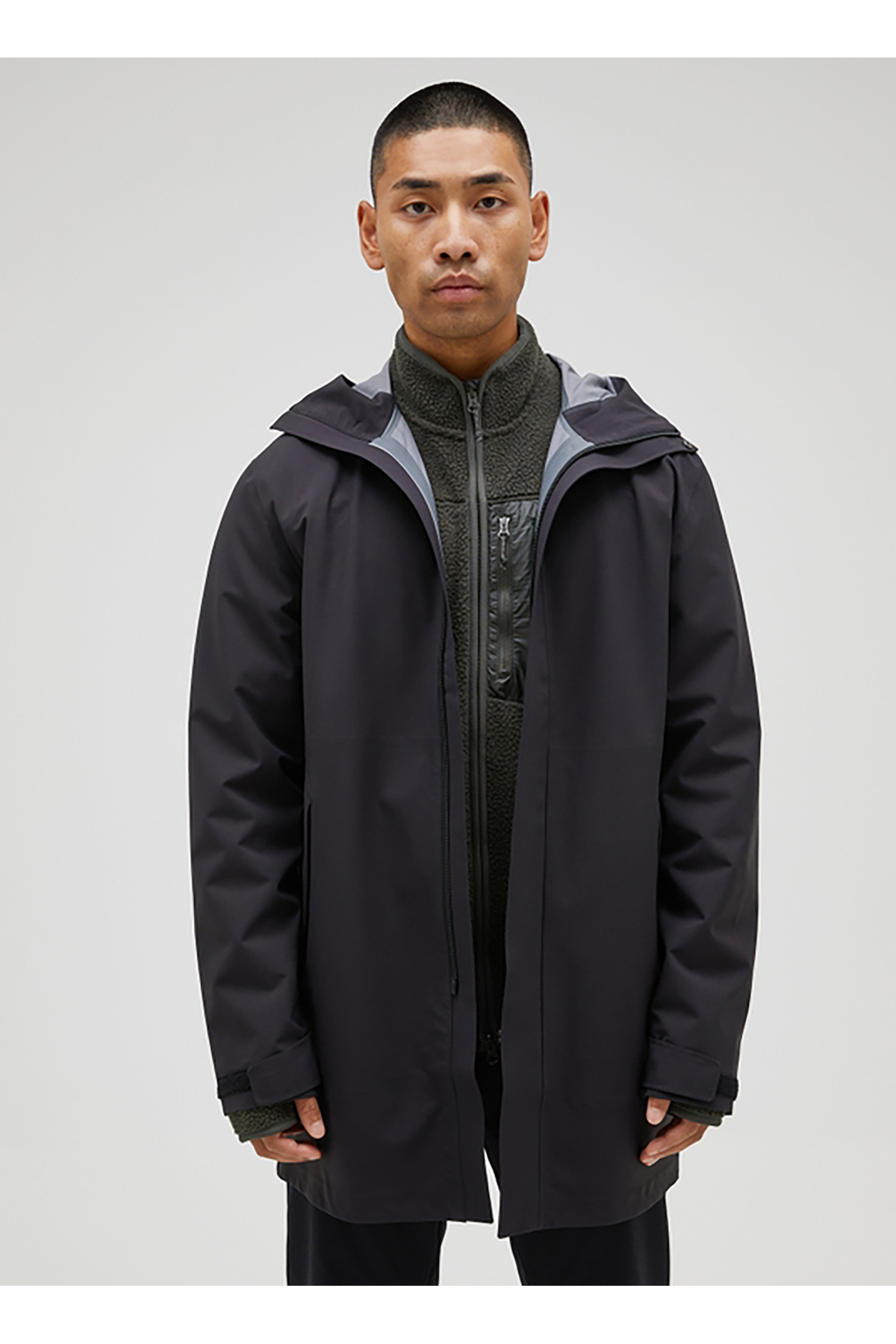 Peak Performance M Cloudburst Coat Siyah Fermuarlı Yaka Normal