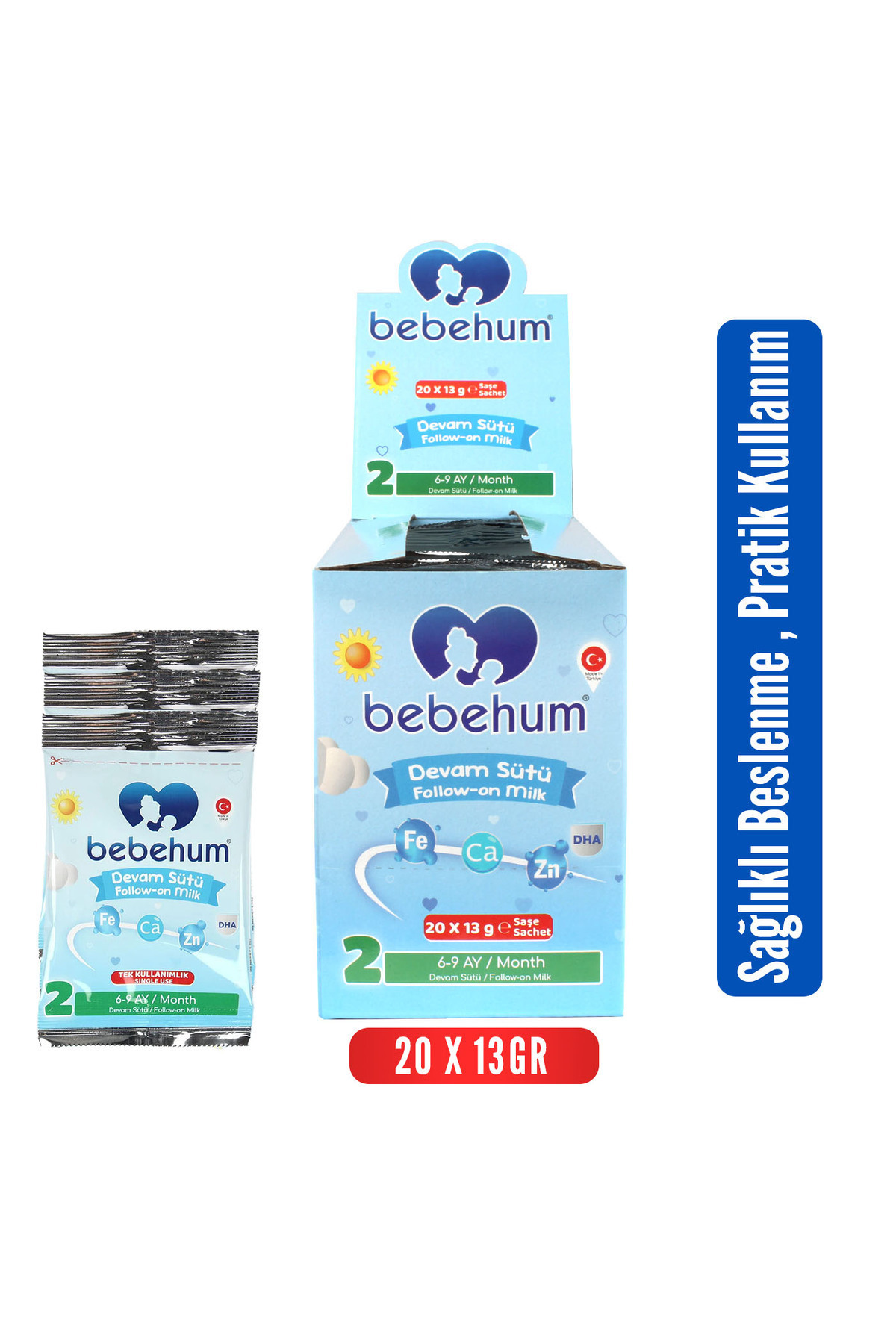 bebehum 2 Numara Tek Kullanımlık Bebek Devam Sütü 20 Adet