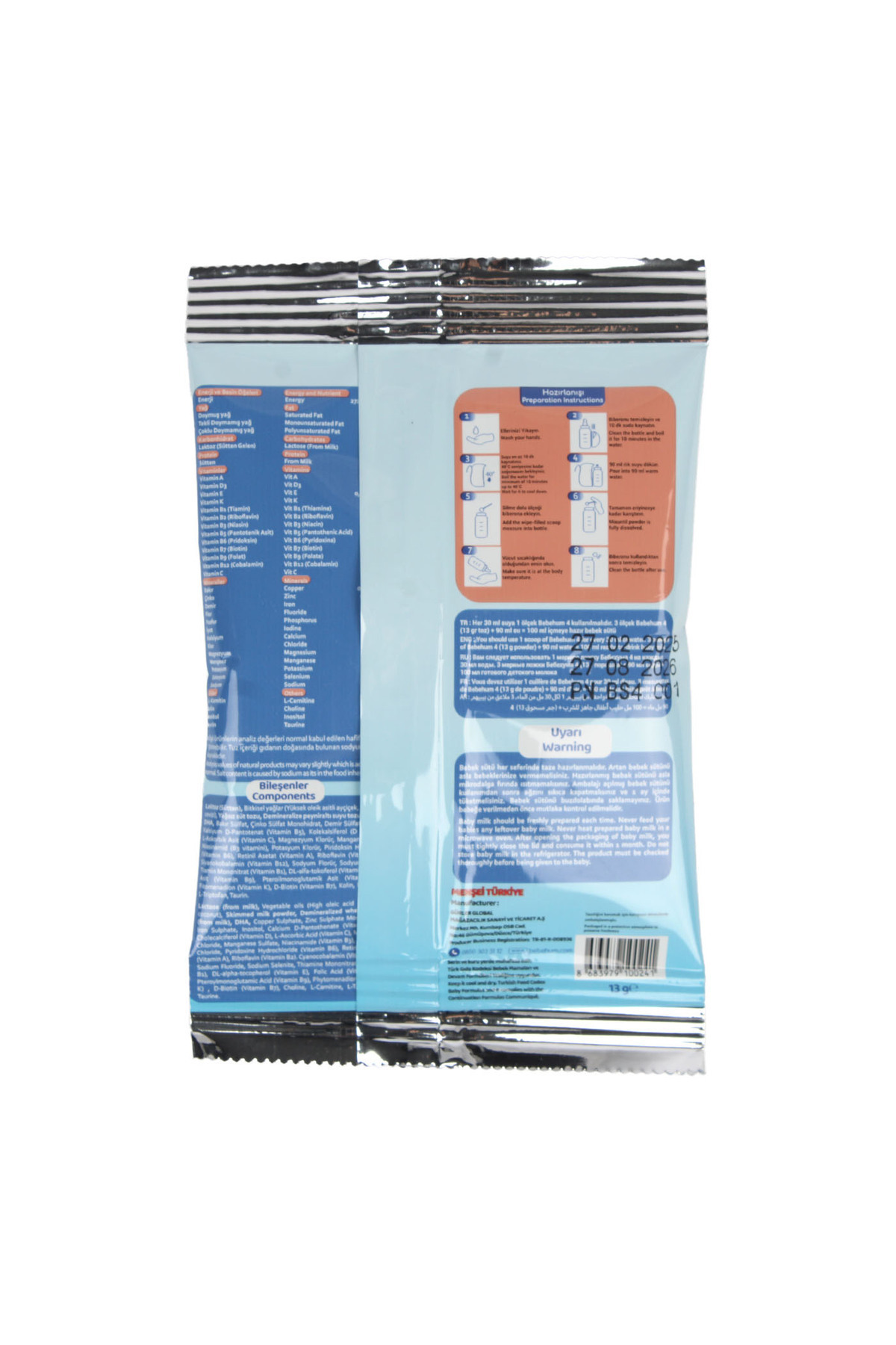 bebehum 2 Numara Tek Kullanımlık Bebek Devam Sütü fotoğrafı 4 (önizleme)