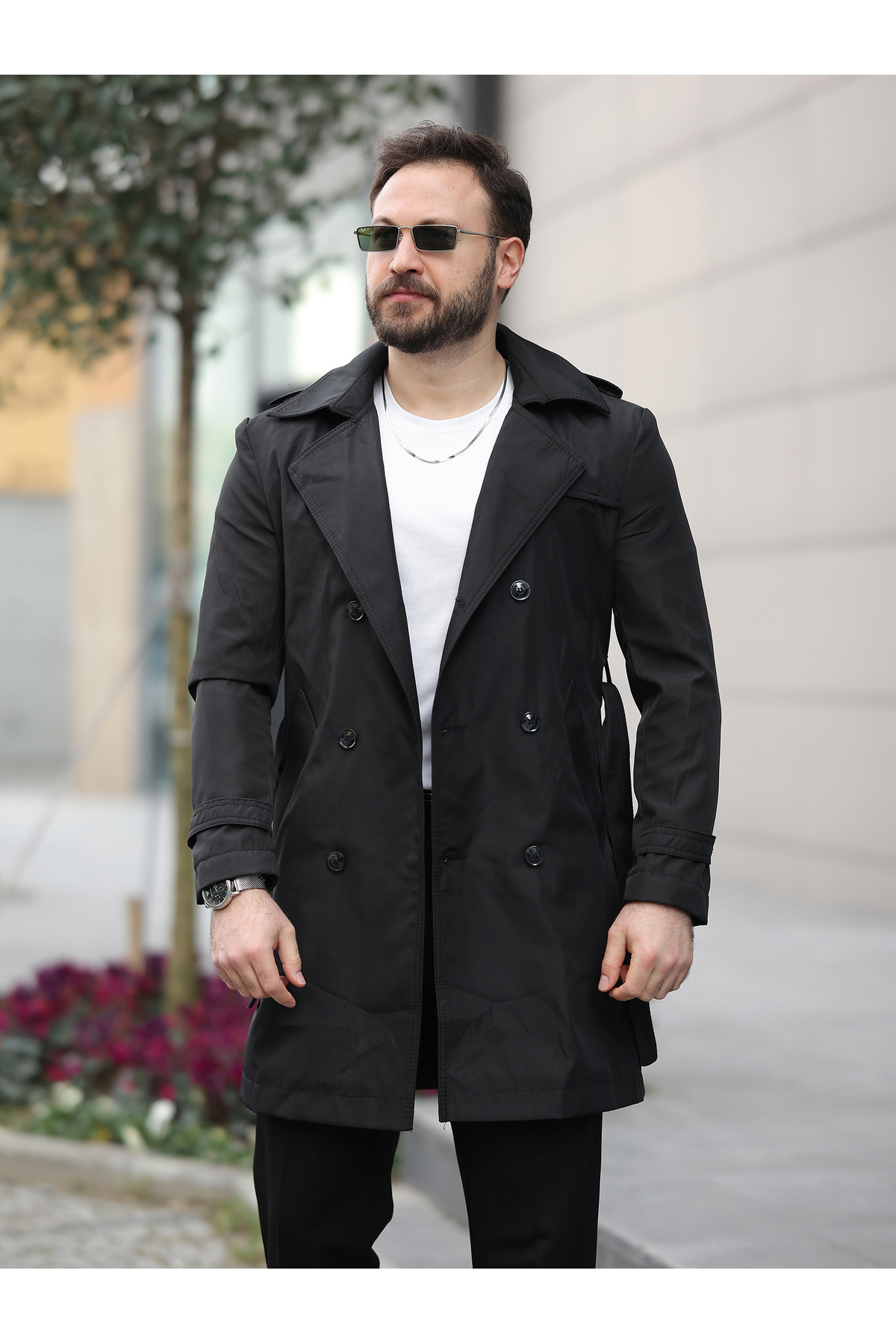 BASEL.CO Apoletli Kemerli Trençkot